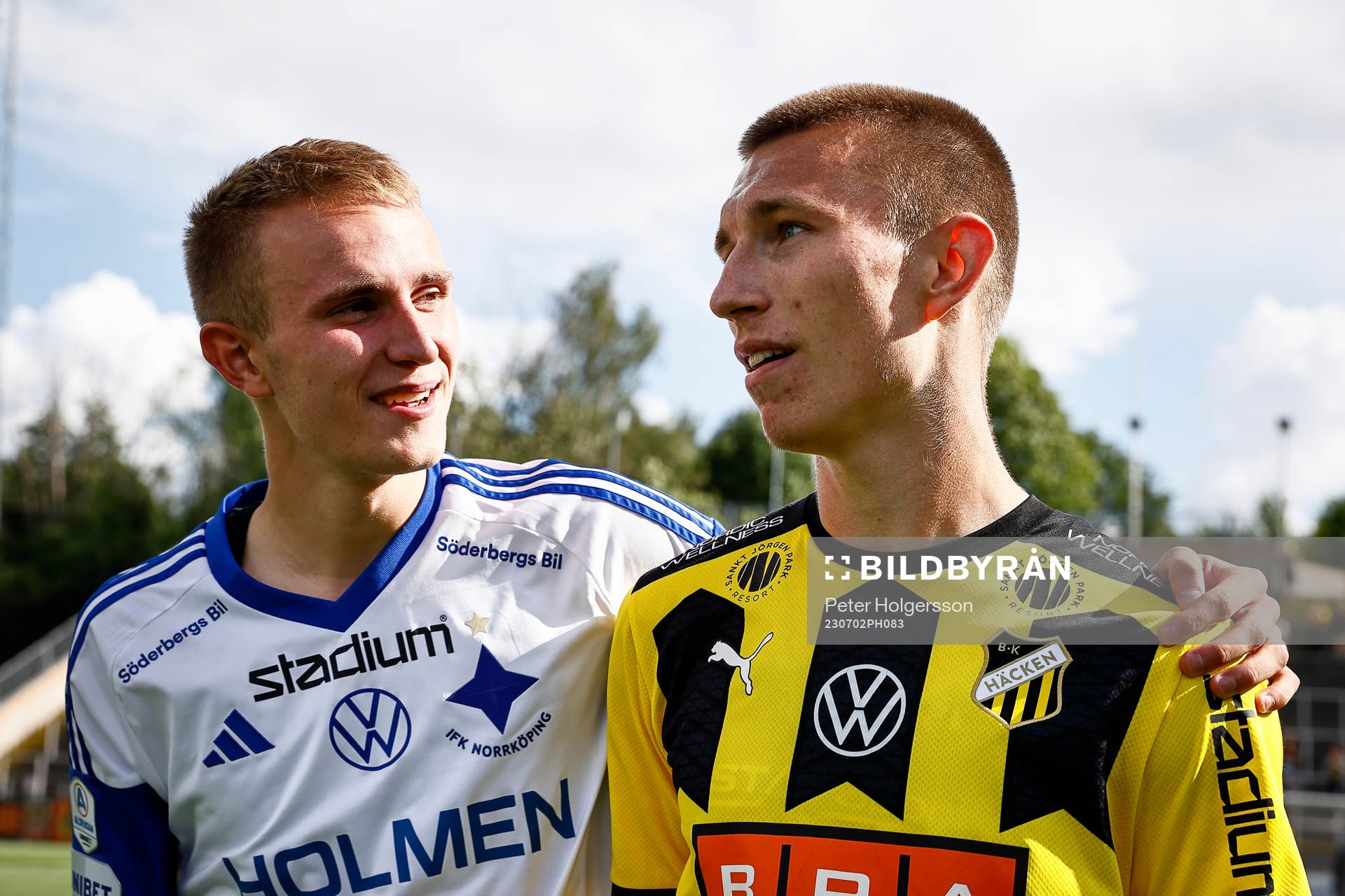 IFK Norrköpings Victor Stange Lind och Häckens Kristoffer