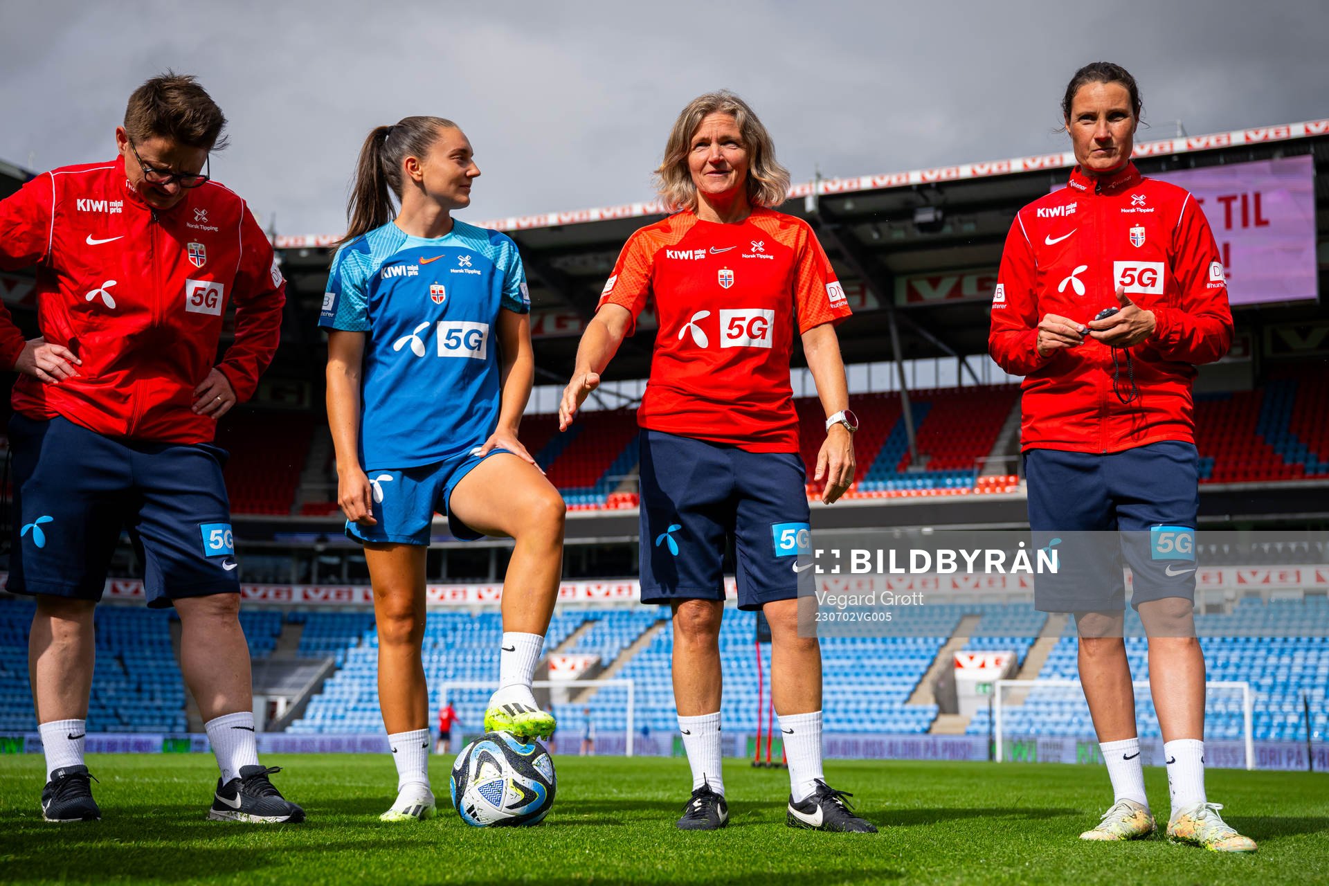 Assistant coach Monica Knudsen, Vilde Bøe Risa, head coach