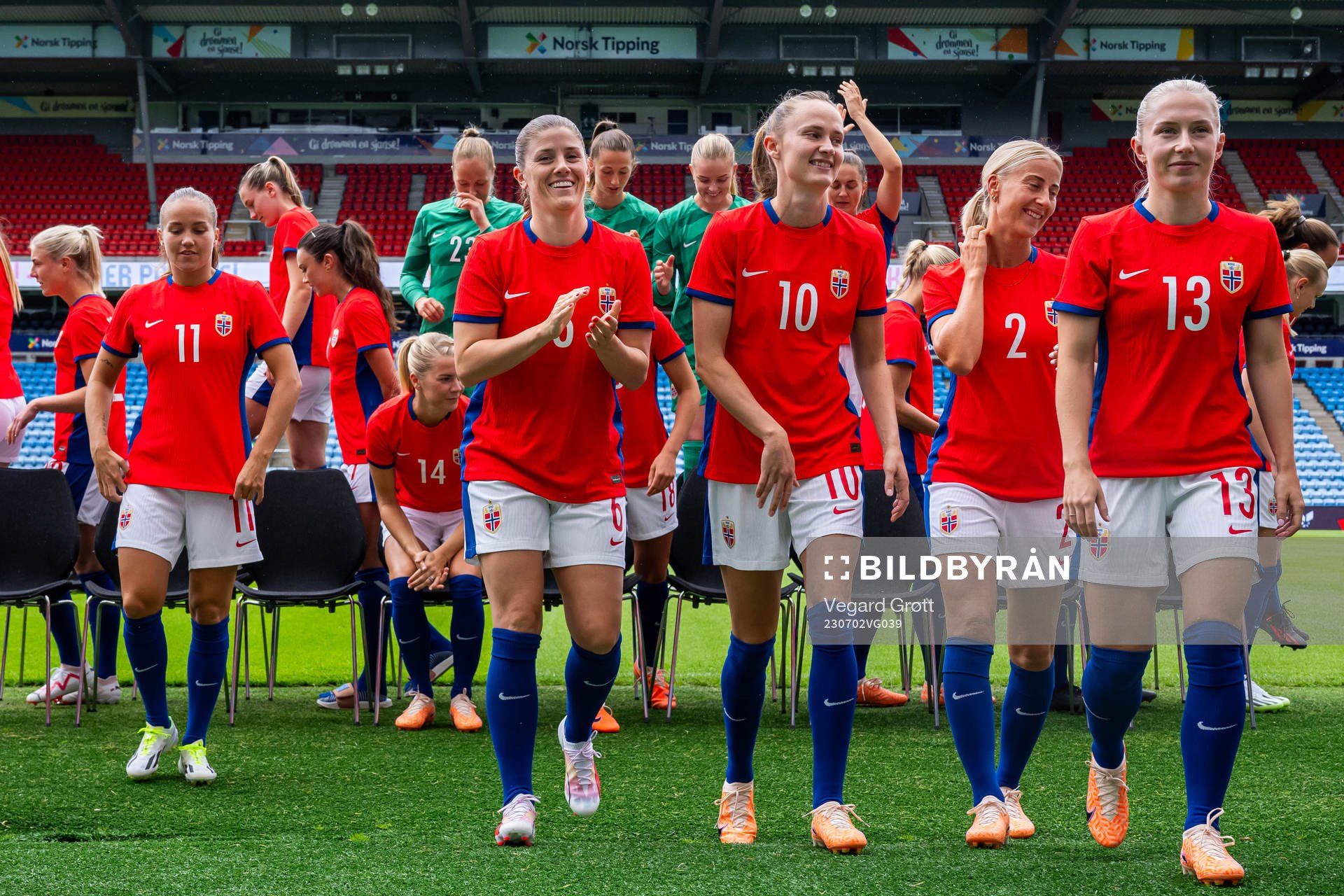 Maren Mjelde, Caroline Graham Hansen, Anja Sønstevold,