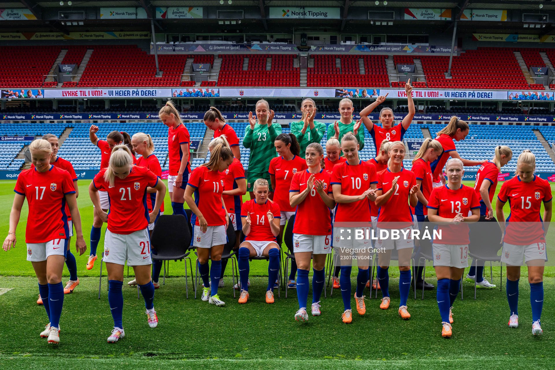 Ada Hegerberg, Maren Mjelde, Caroline Graham Hansen,