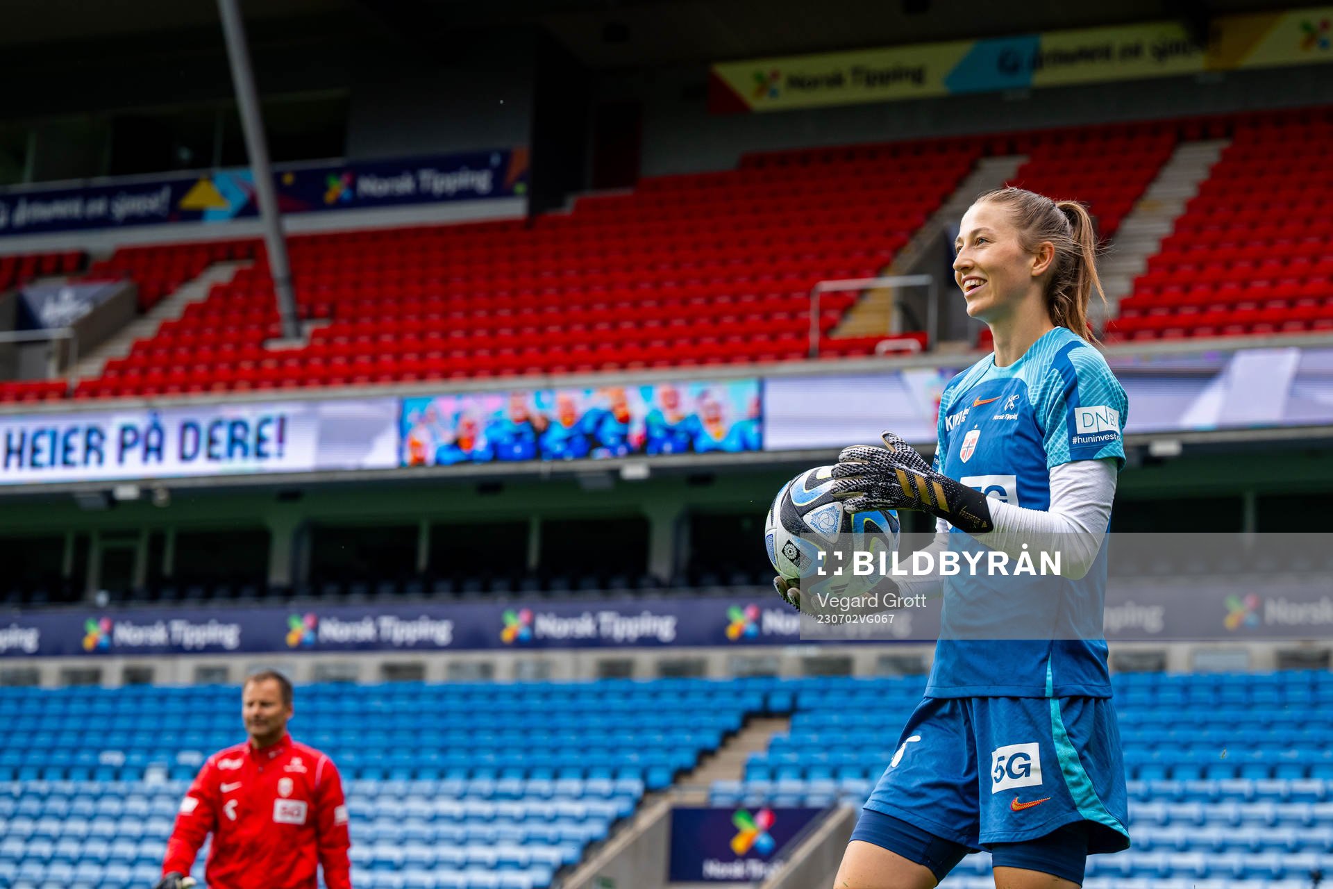Goalkeeper Cecilie Fiskerstrand of the Norwegian women's