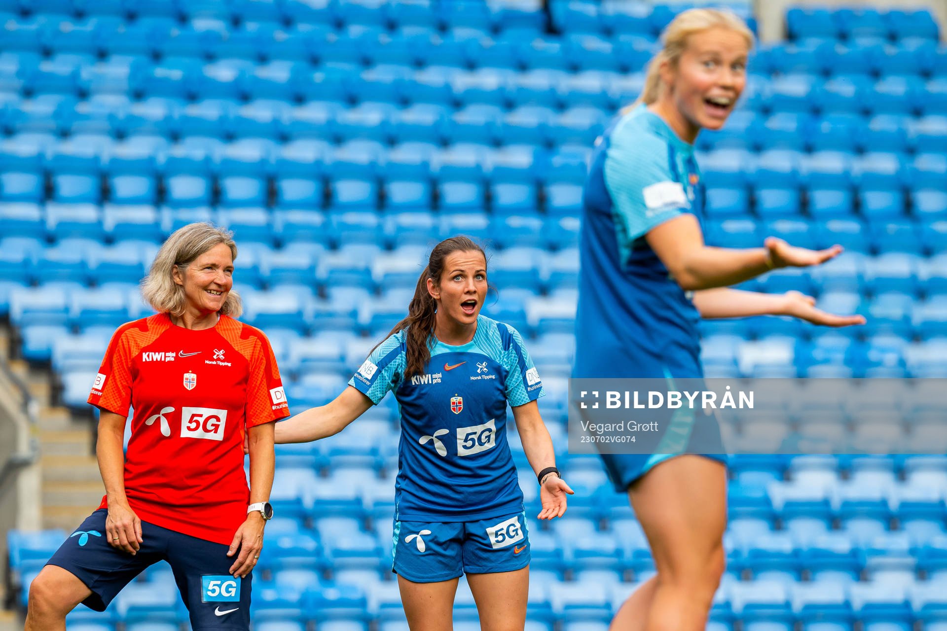 Hege Riise, head coach of the Norwegian women's national