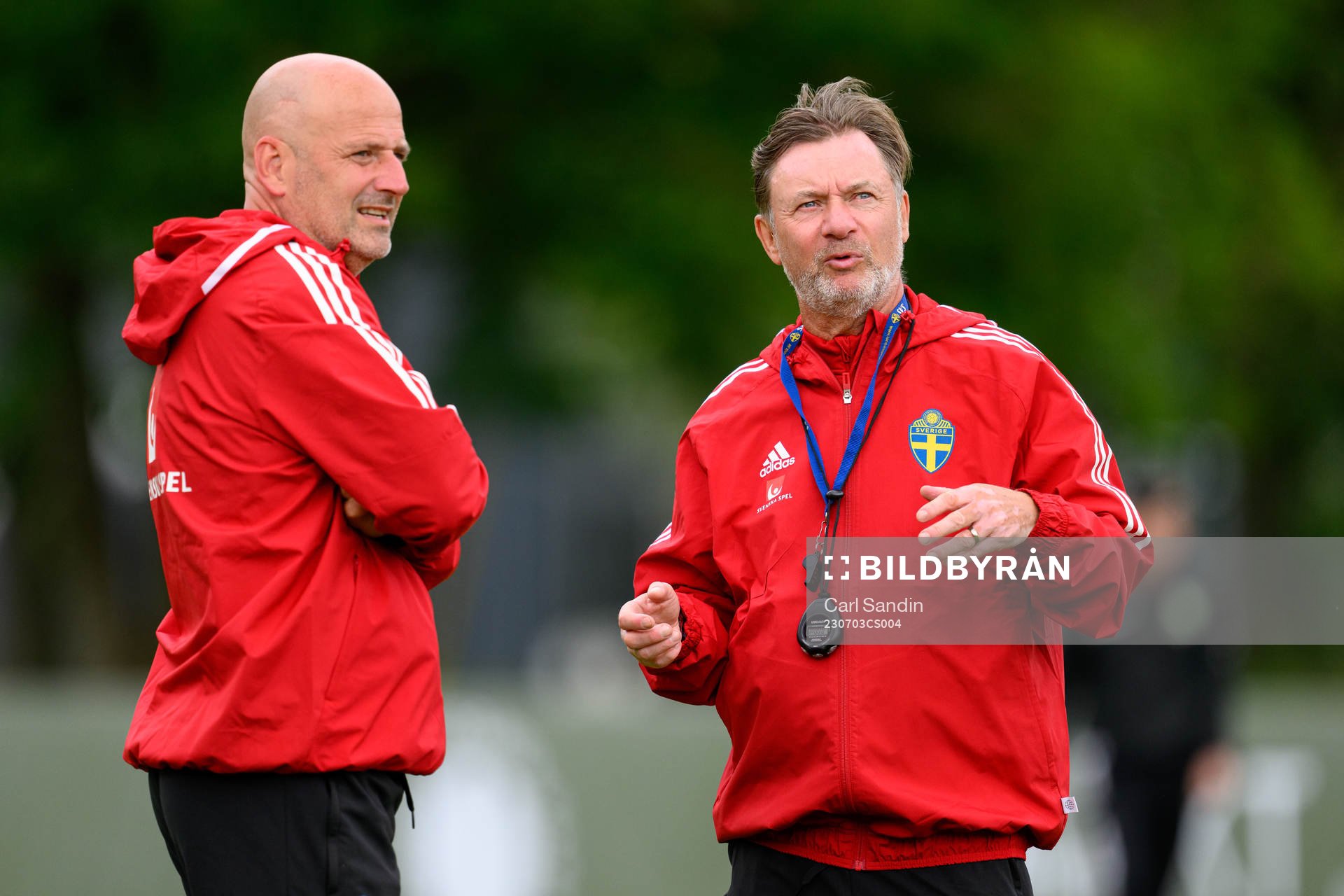 Assistant coach Magnus Wikman and Head coach Peter