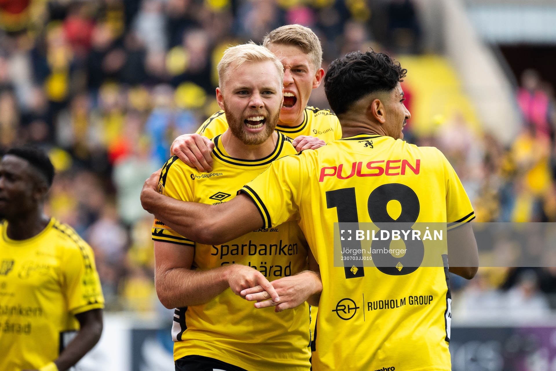 Elfsborgs Sveinn Guðjohnsen jublar