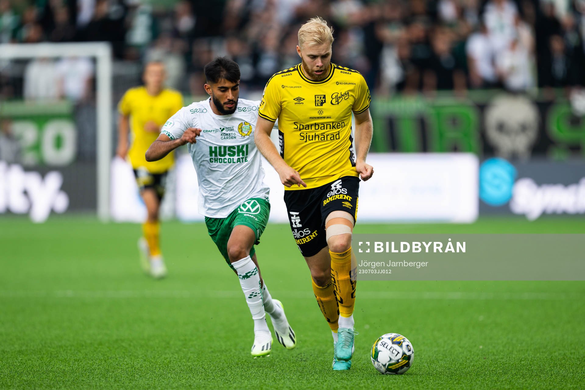Hammarbys Montader Madjed och Elfsborgs Sveinn Guðjohnsen
