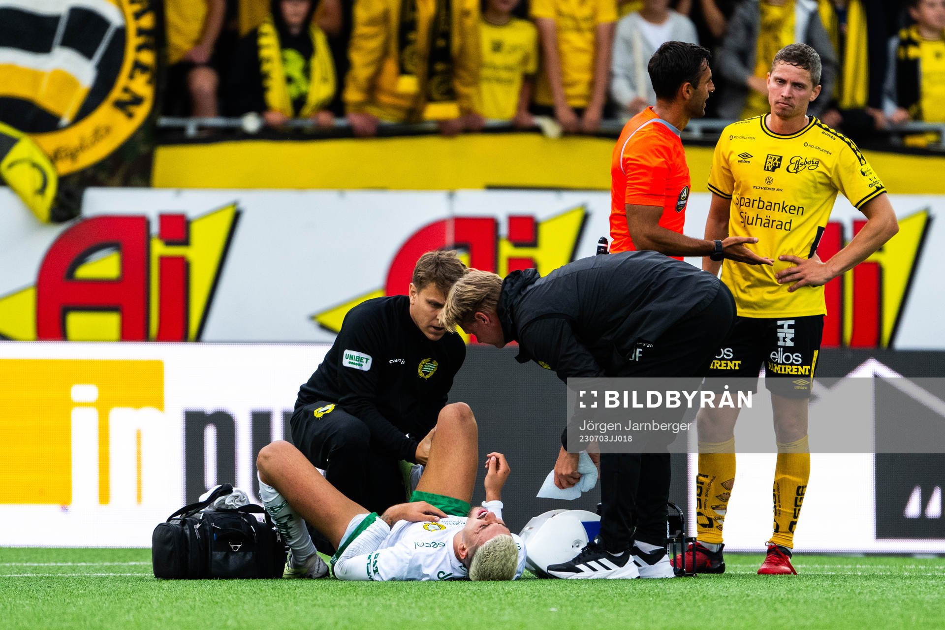 Hammarbys Edvin Kurtulus har ont
