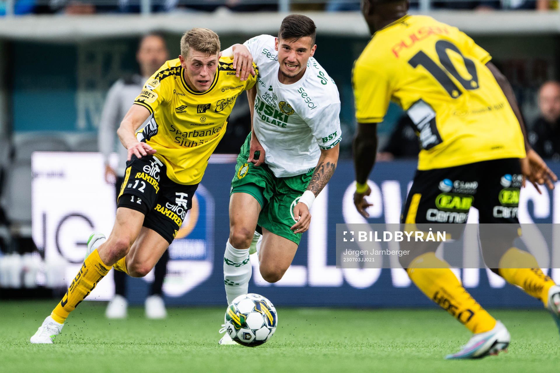 Elfsborgs Alexander Bernhardsson och Hammarbys Viktor