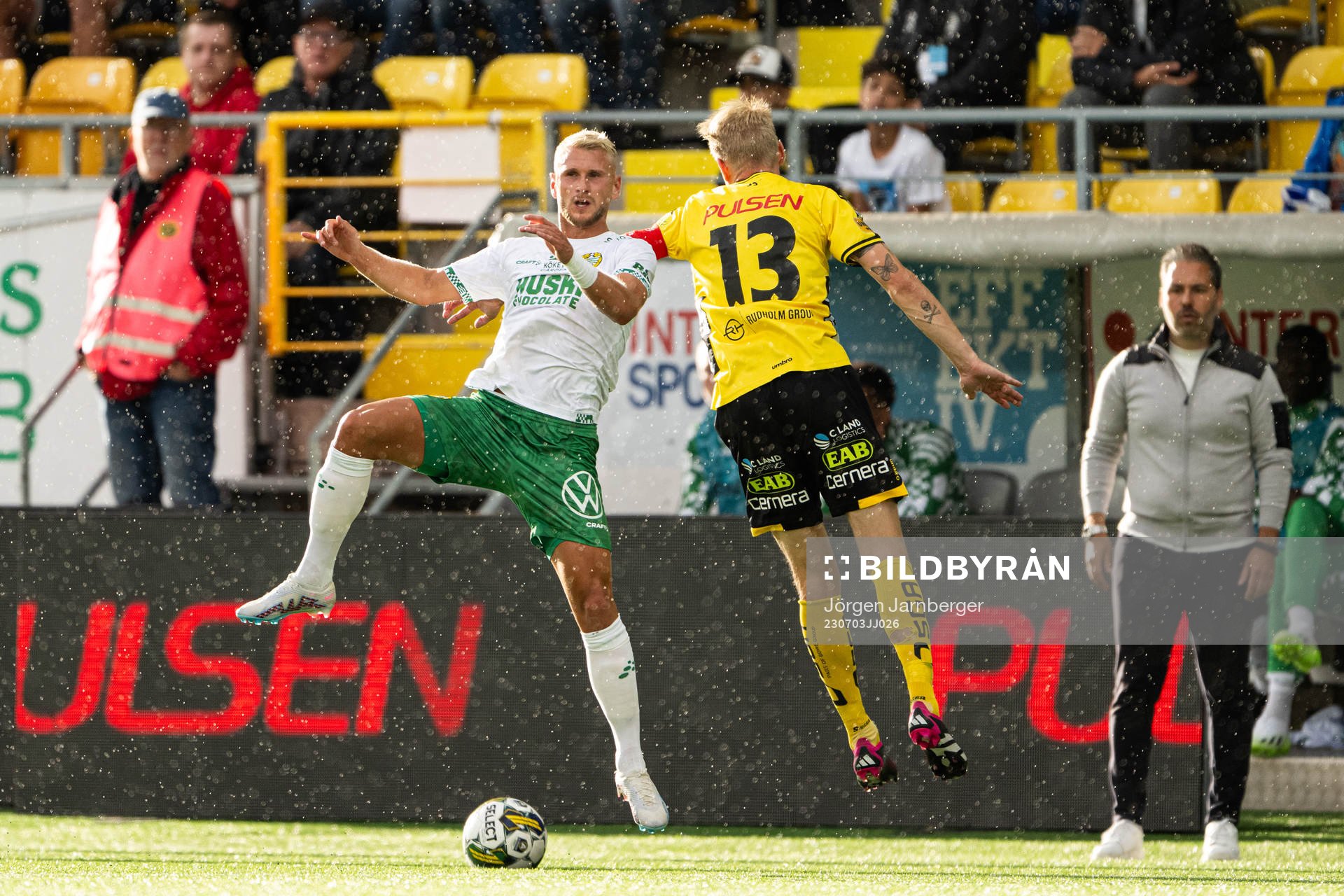 Hammarbys Simon Strand och Elfsborgs Johan Larsson