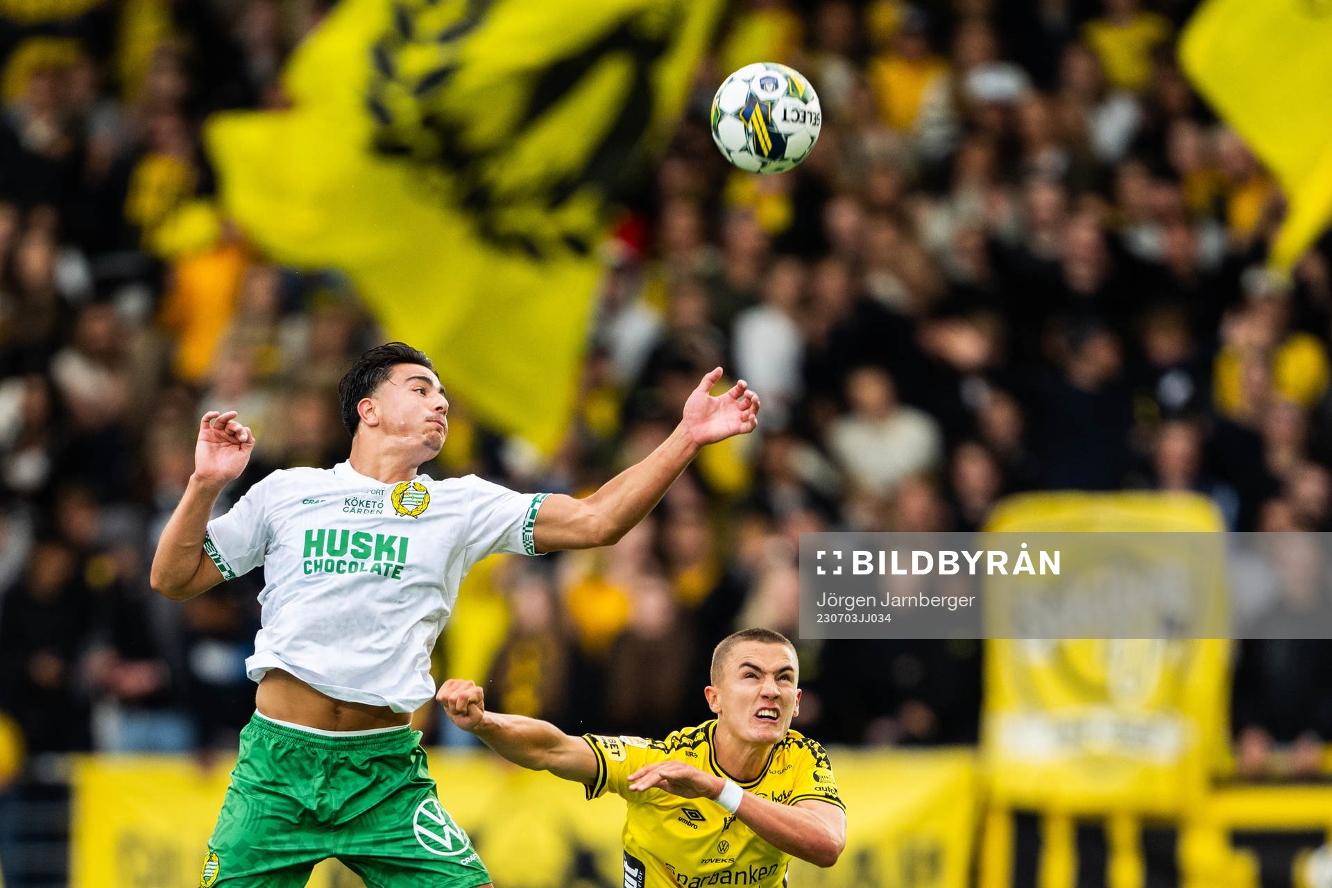 Hammarbys Jusef Erabi och Elfsborgs Gustaf Lagerbielke
