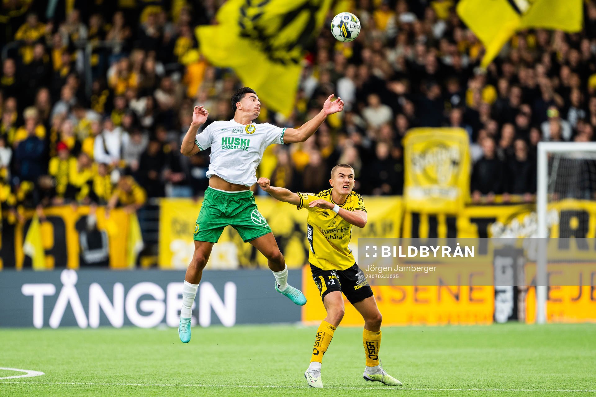 Hammarbys Jusef Erabi och Elfsborgs Gustaf Lagerbielke