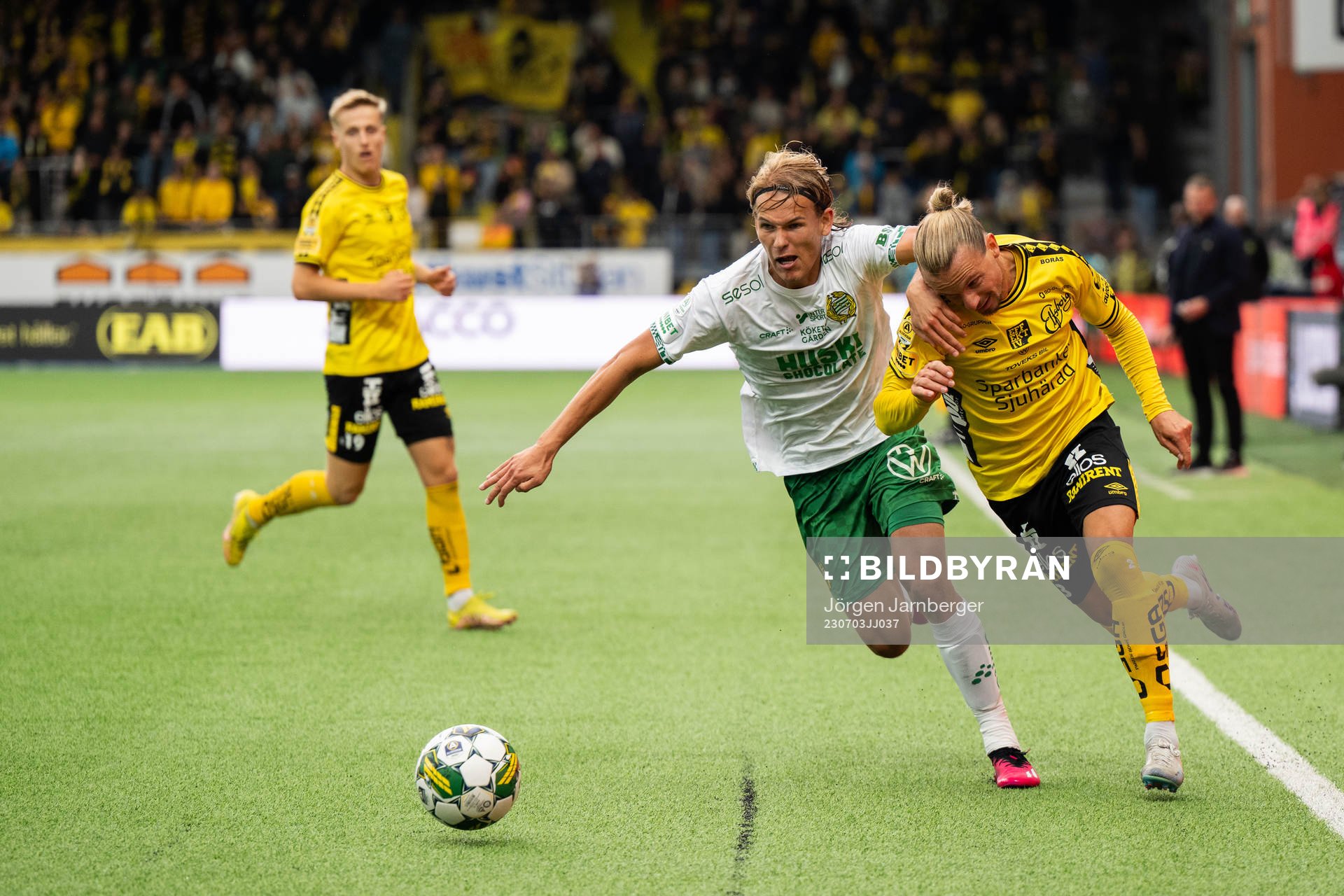 Hammarbys Markus Karlsson och Elfsborgs Niklas Hult