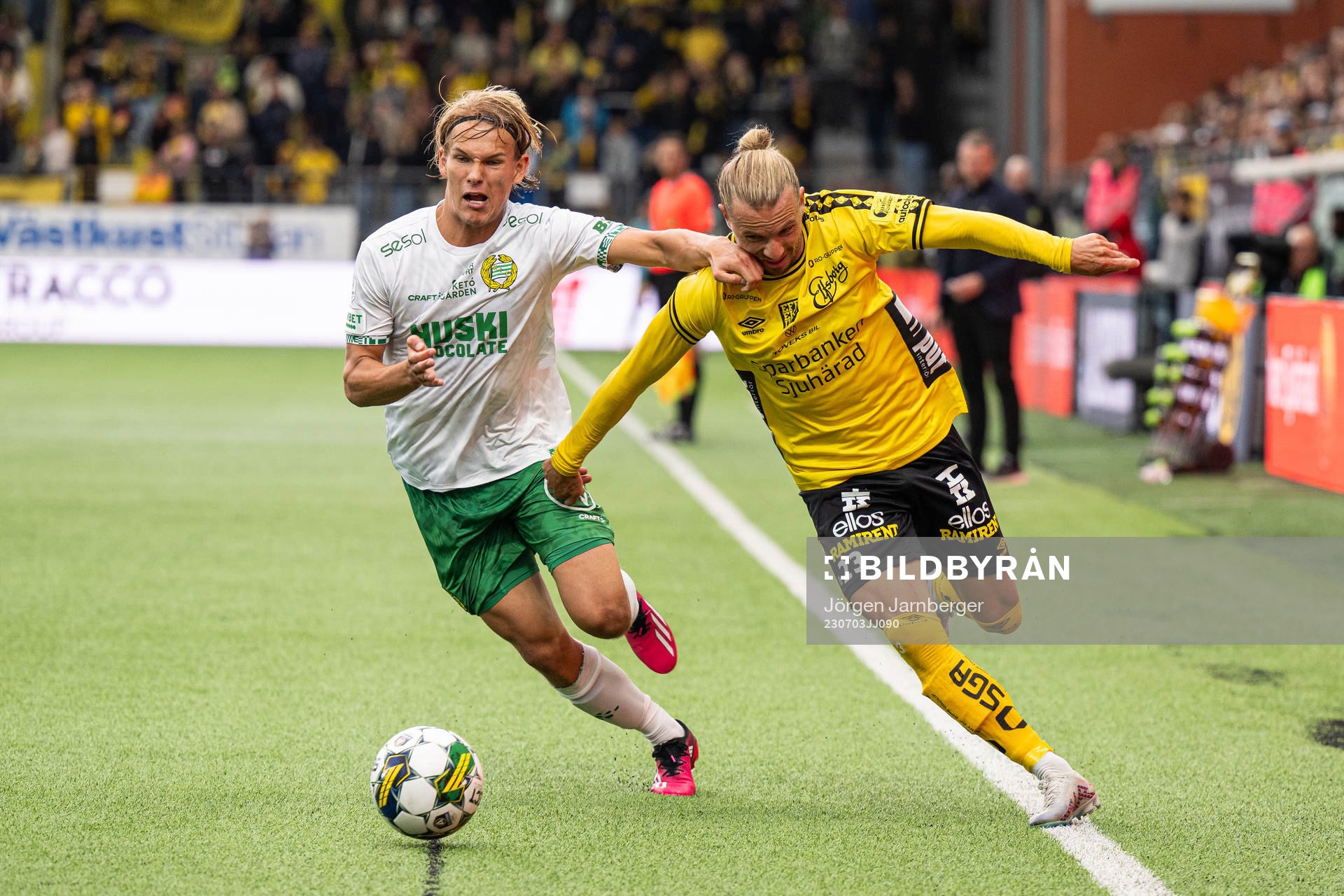 Hammarbys Markus Karlsson och Elfsborgs Niklas Hult