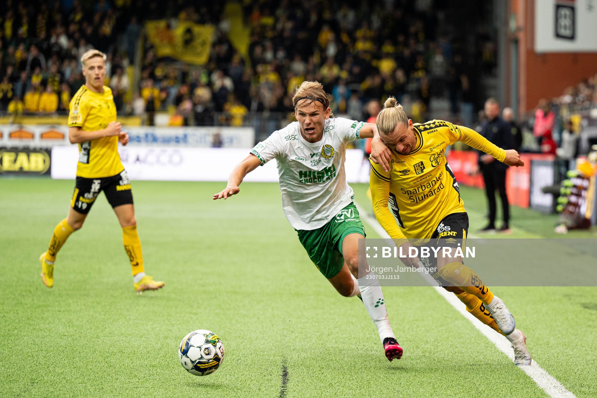 Hammarbys Markus Karlsson och Elfsborgs Niklas Hult