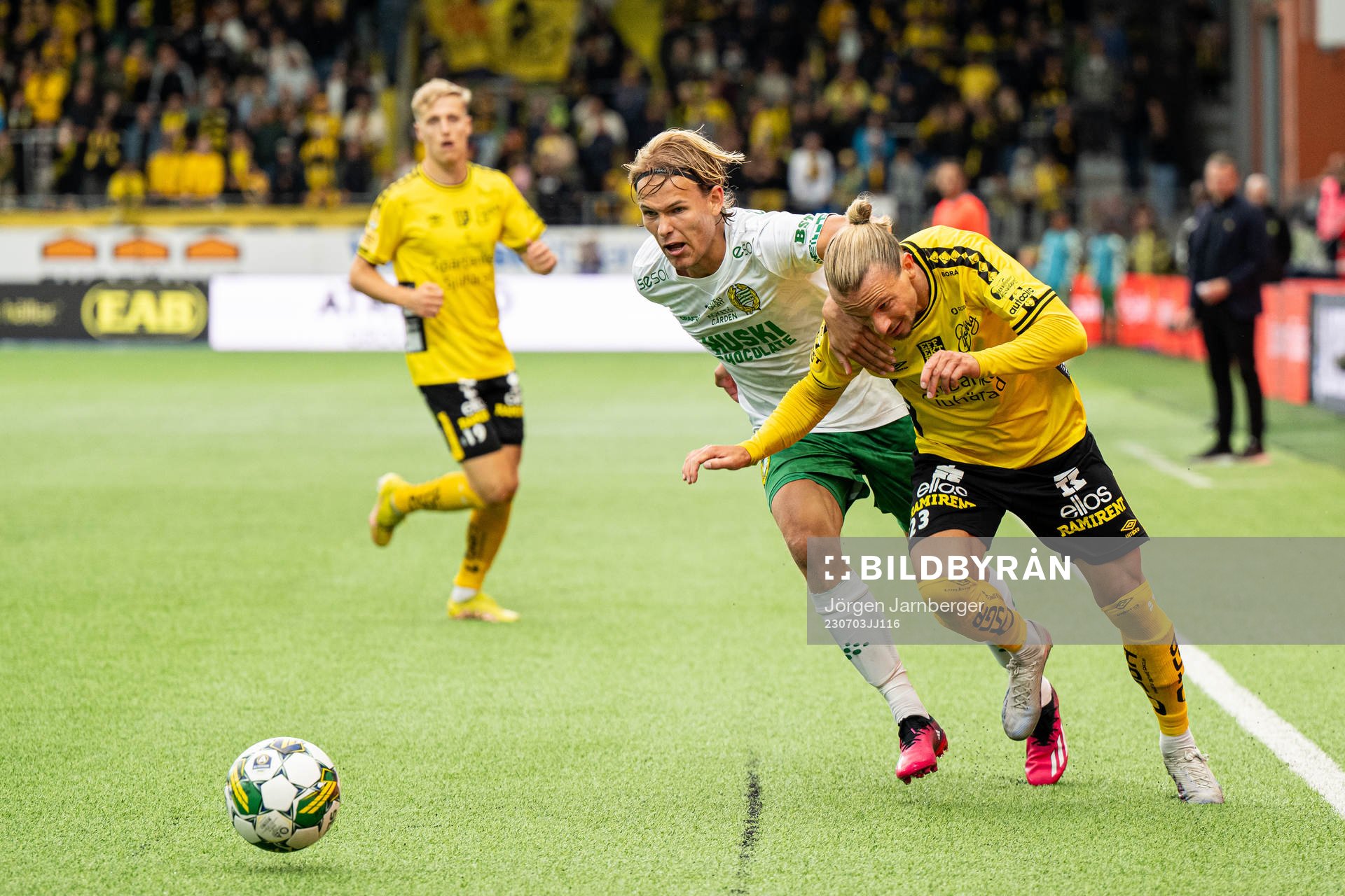 Hammarbys Markus Karlsson och Elfsborgs Niklas Hult