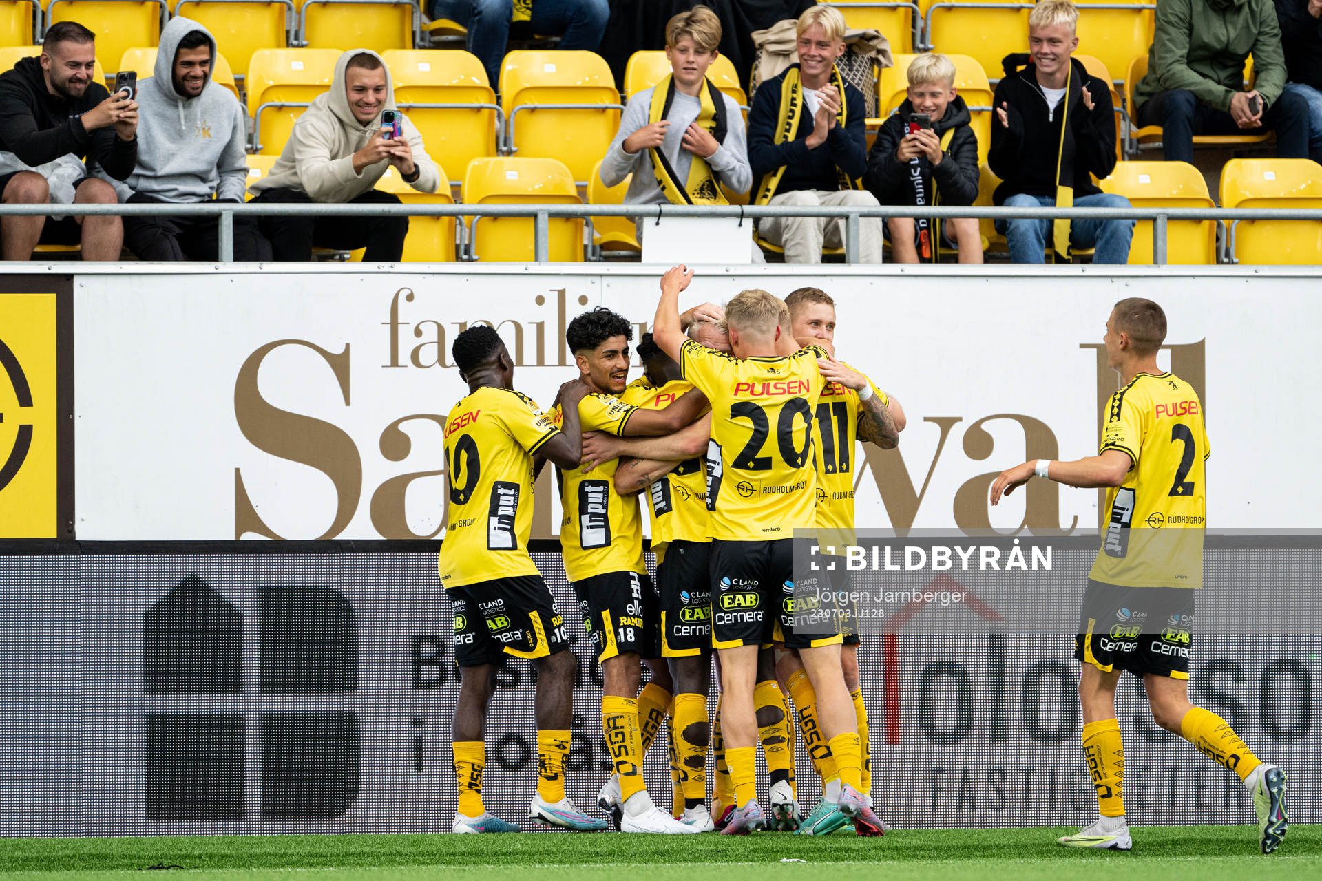 Elfsborgs spelare jublar