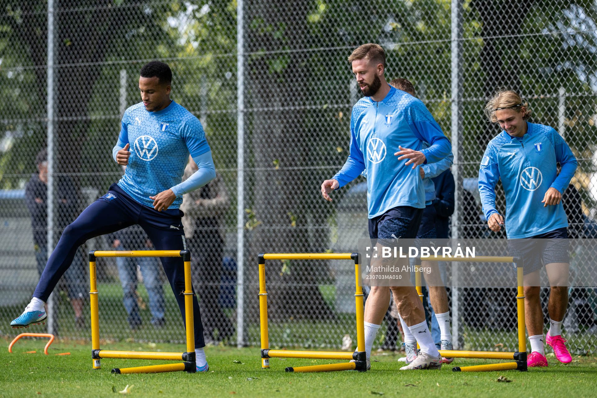 Malmö FFs Martin Olsson, Pontus Jansson och Sebastian
