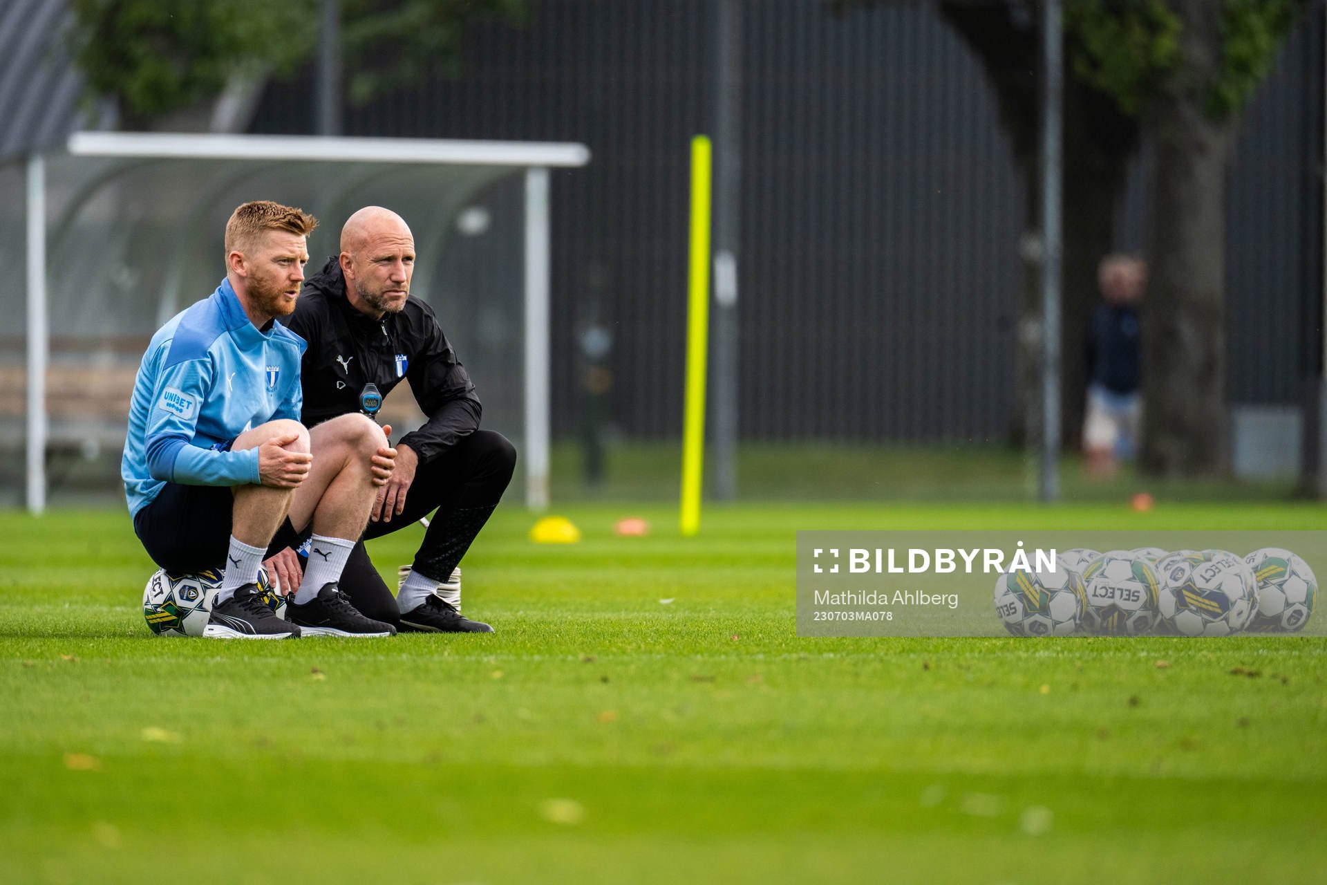 Malmö FFs Anders Christiansen och tränare Henrik Rydström