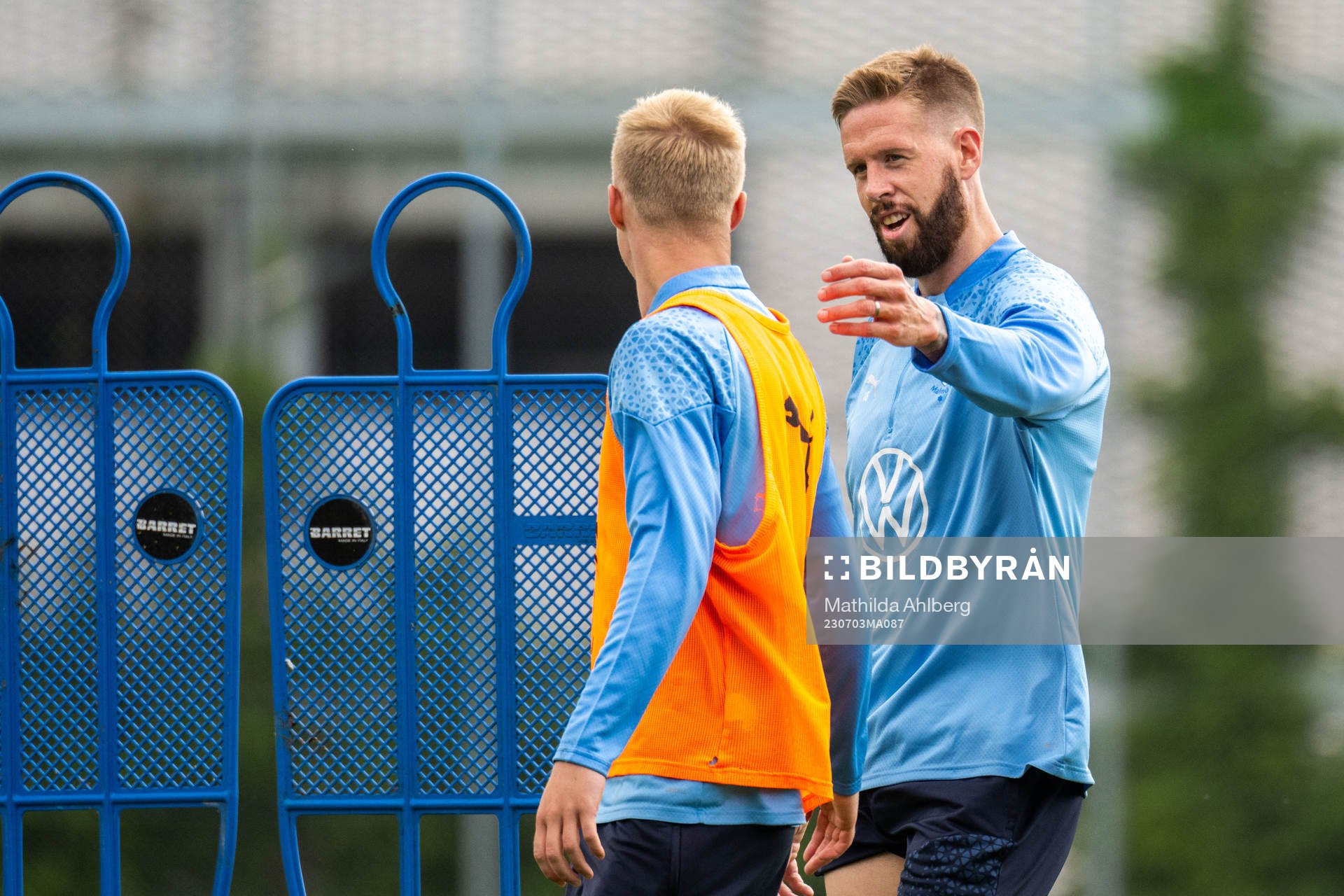Malmö FFs Daniel Gudjohnsen och Pontus Jansson