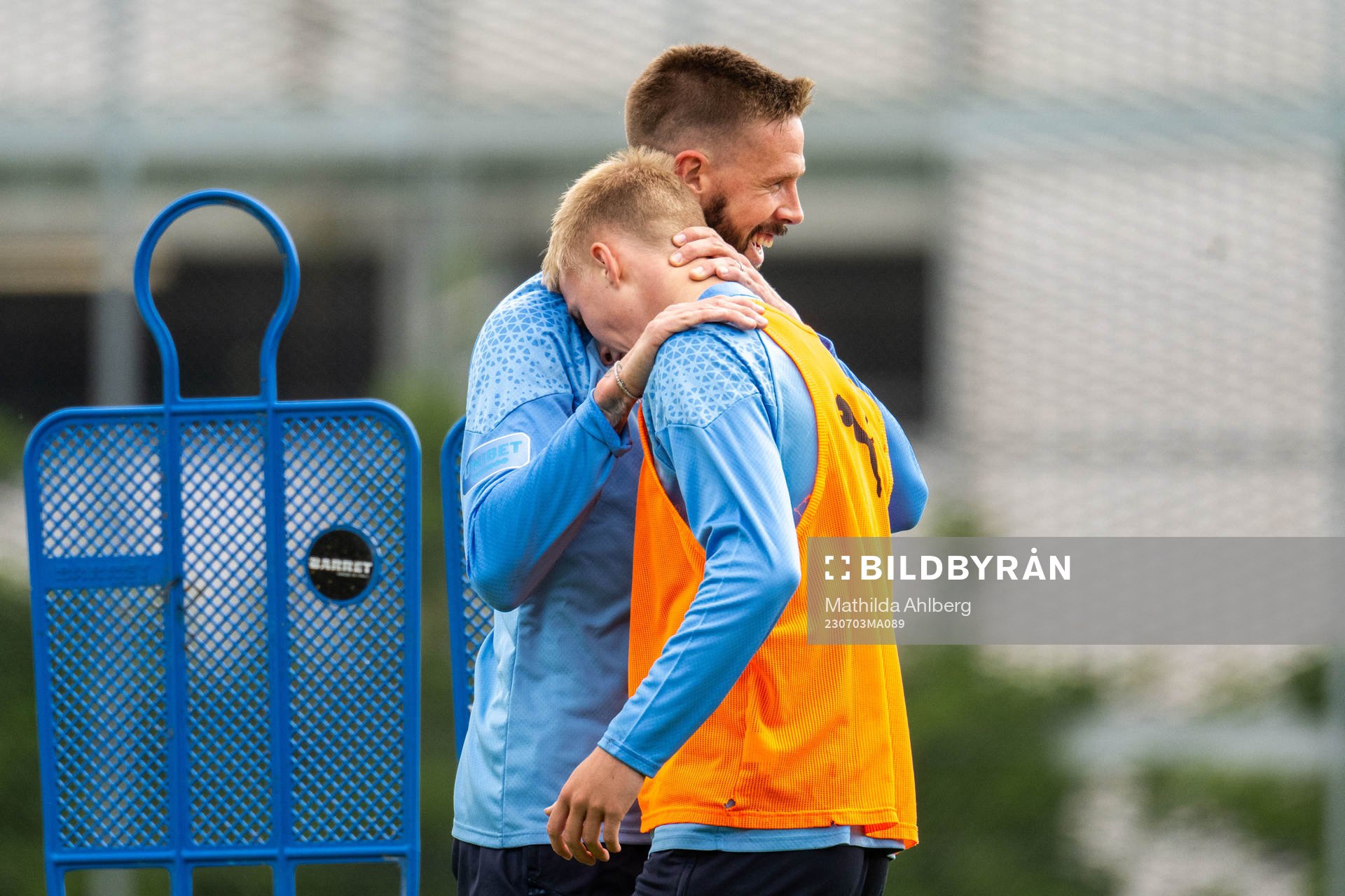 Malmö FFs Daniel Gudjohnsen och Pontus Jansson