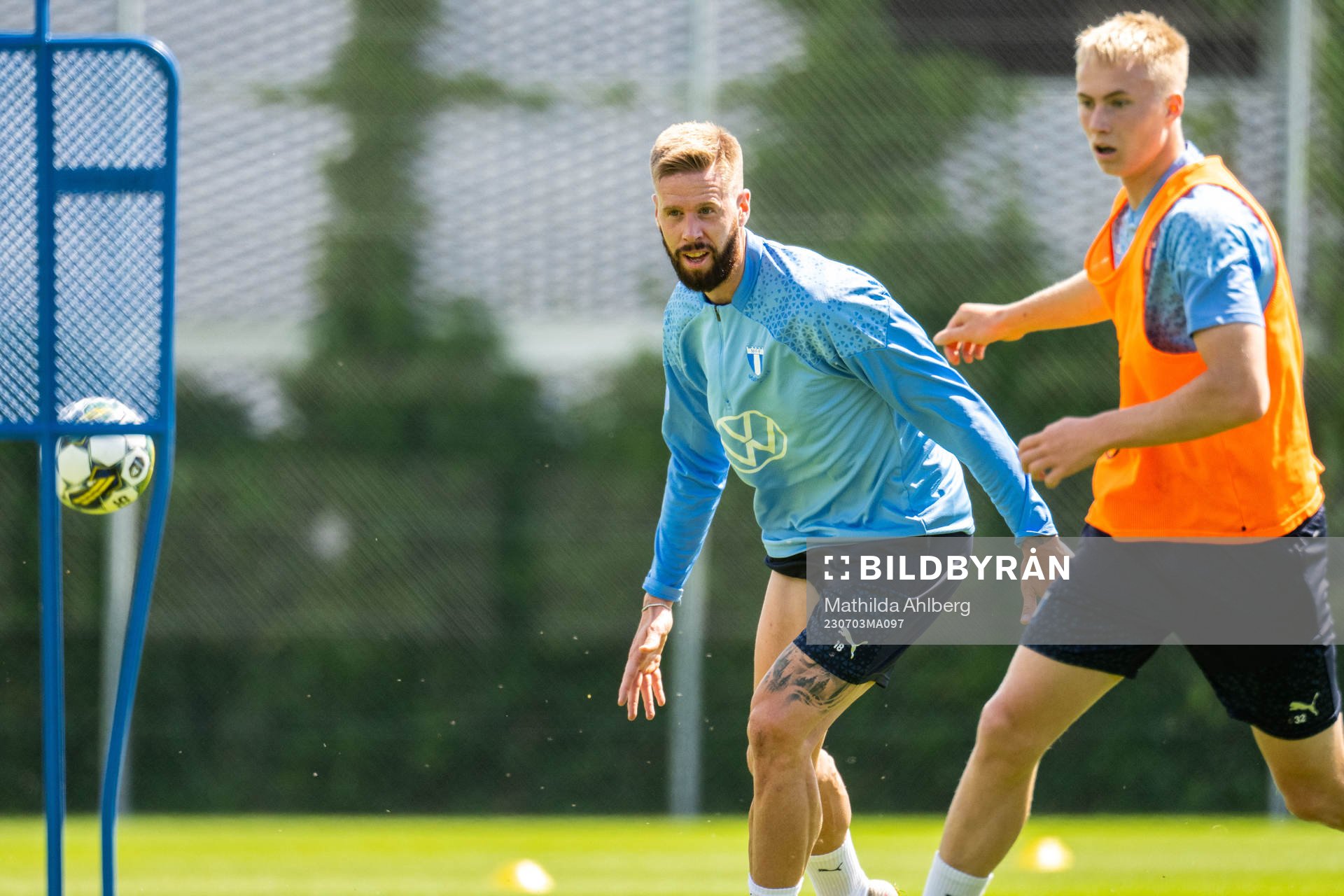 Malmö FFs Pontus Jansson och Daniel Gudjohnsen