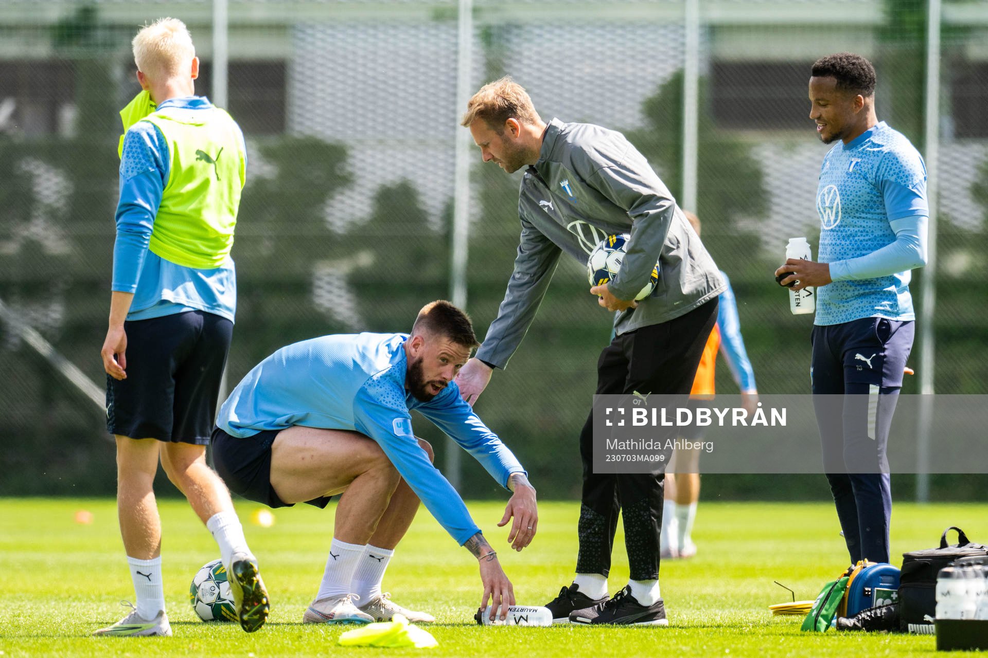 Malmö FFs Pontus Jansson och assisterande sportchef Ola