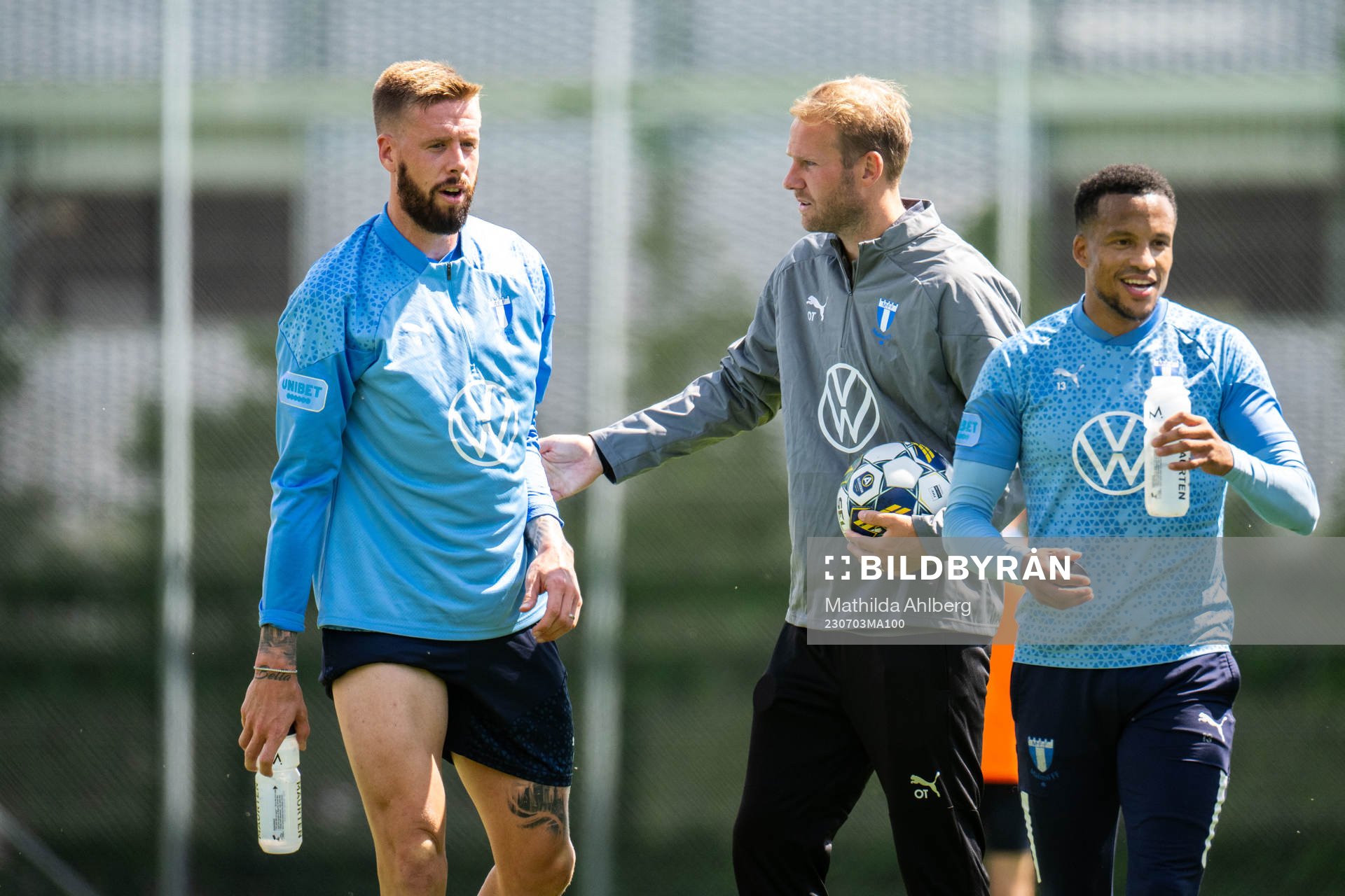 Malmö FFs Pontus Jansson och assisterande sportchef Ola