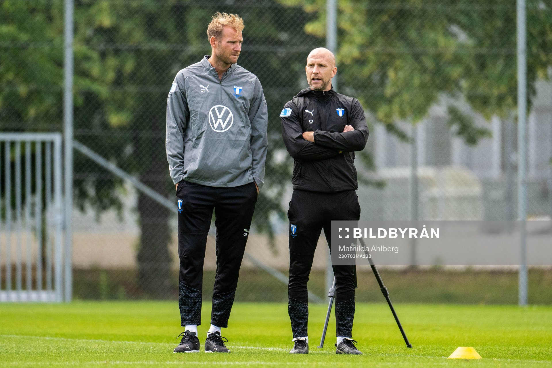 Assisterande sportchef Ola Toivonen och tränare Henrik