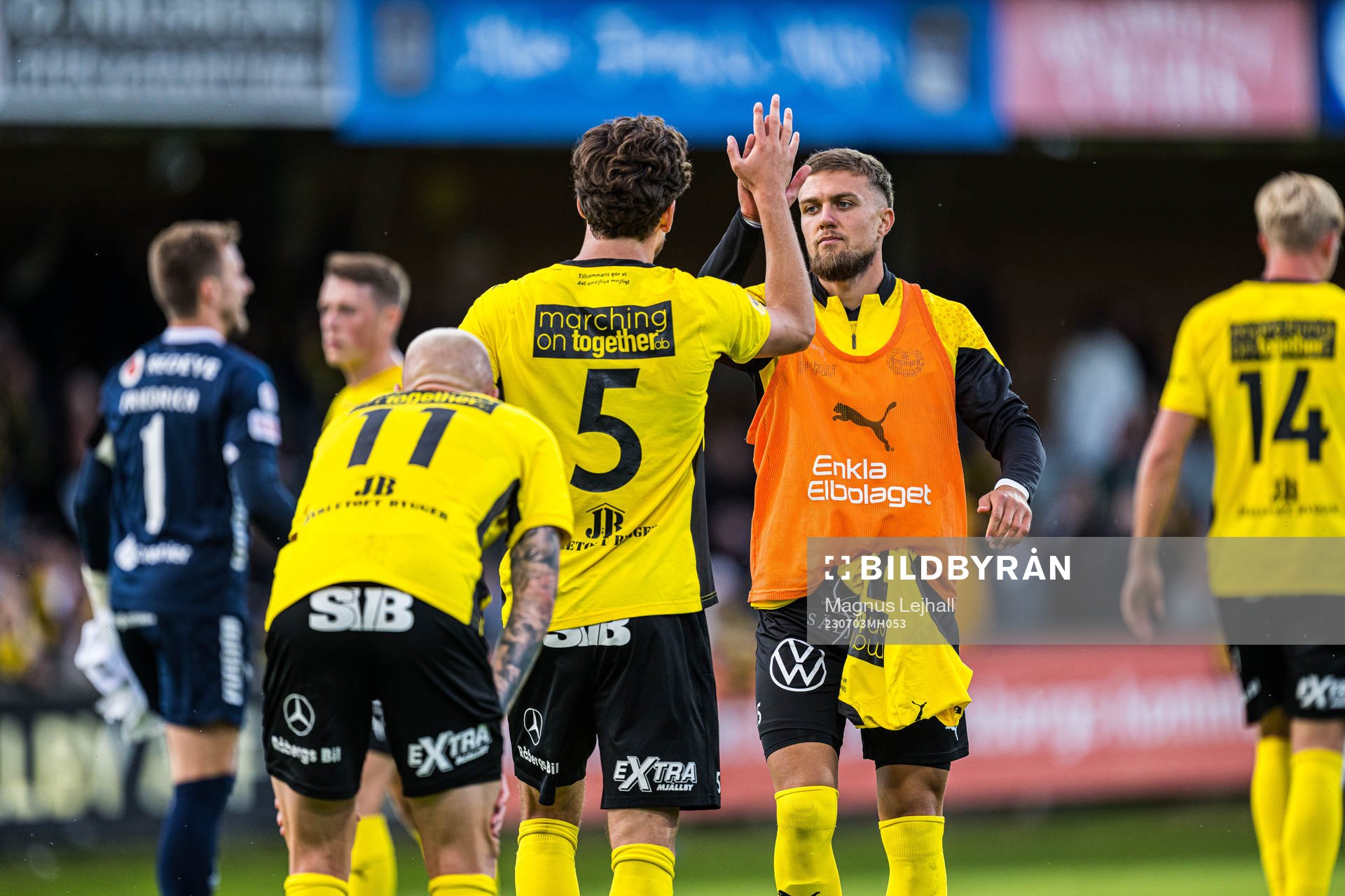 Mjällbys Ivan Kricak och Colin Rösler