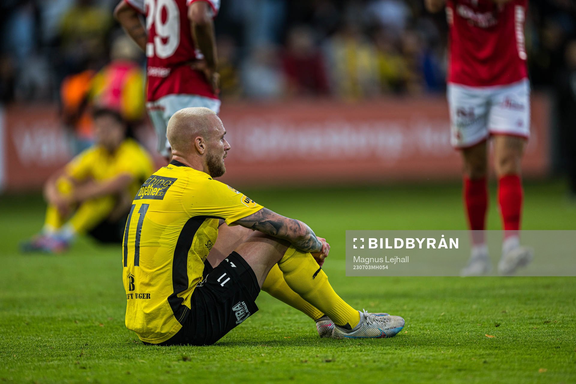 Mjällbys Adam Ståhl deppar