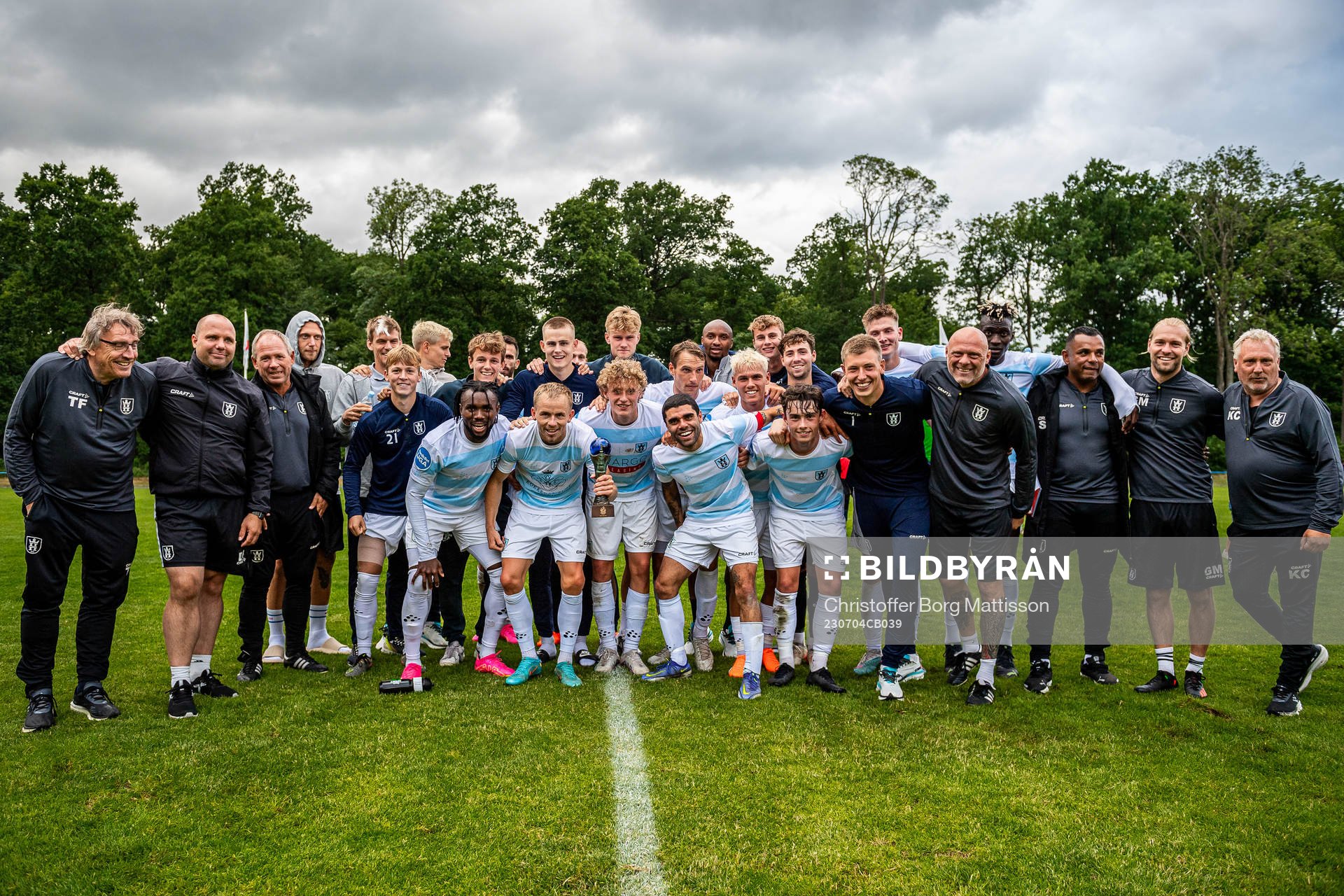 Helsingörs spelare jublar