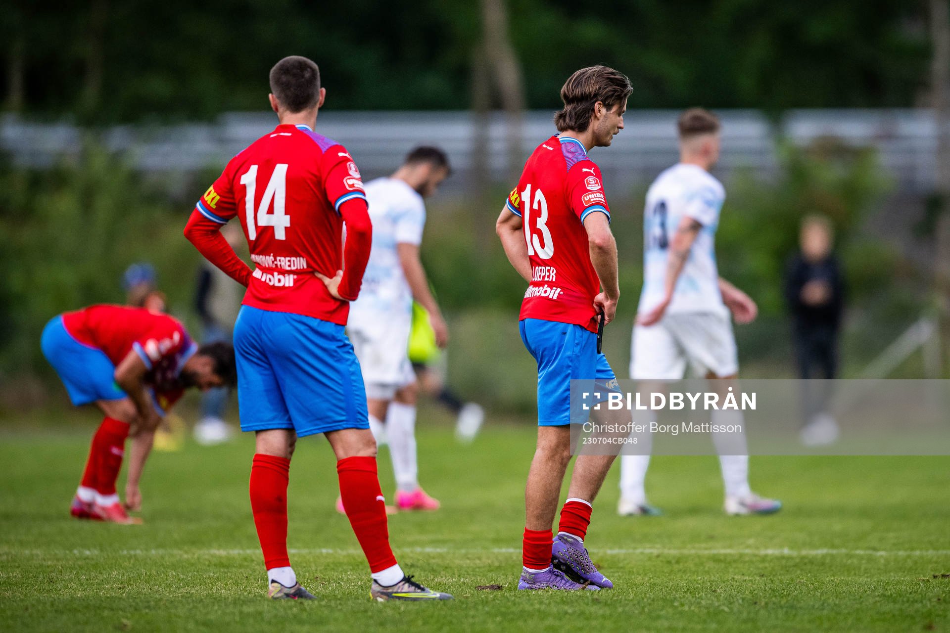 Helsingborgs Oliver Stojanovic Fredin och Wilhelm Loeper