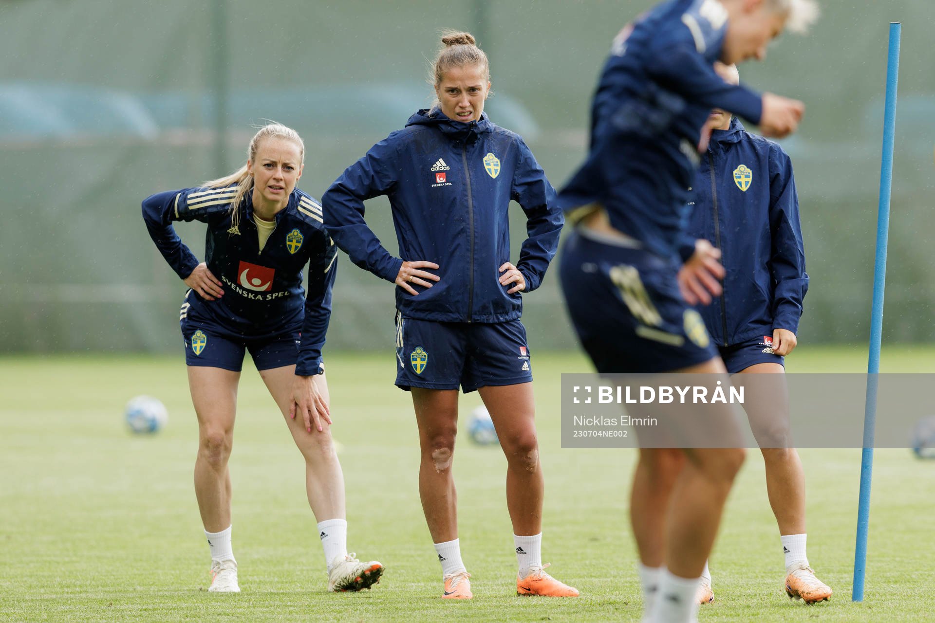 Filippa Angeldahl at a training session with the Swedish