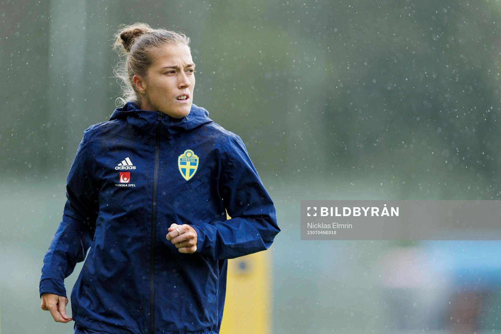Filippa Angeldahl at a training session with the Swedish