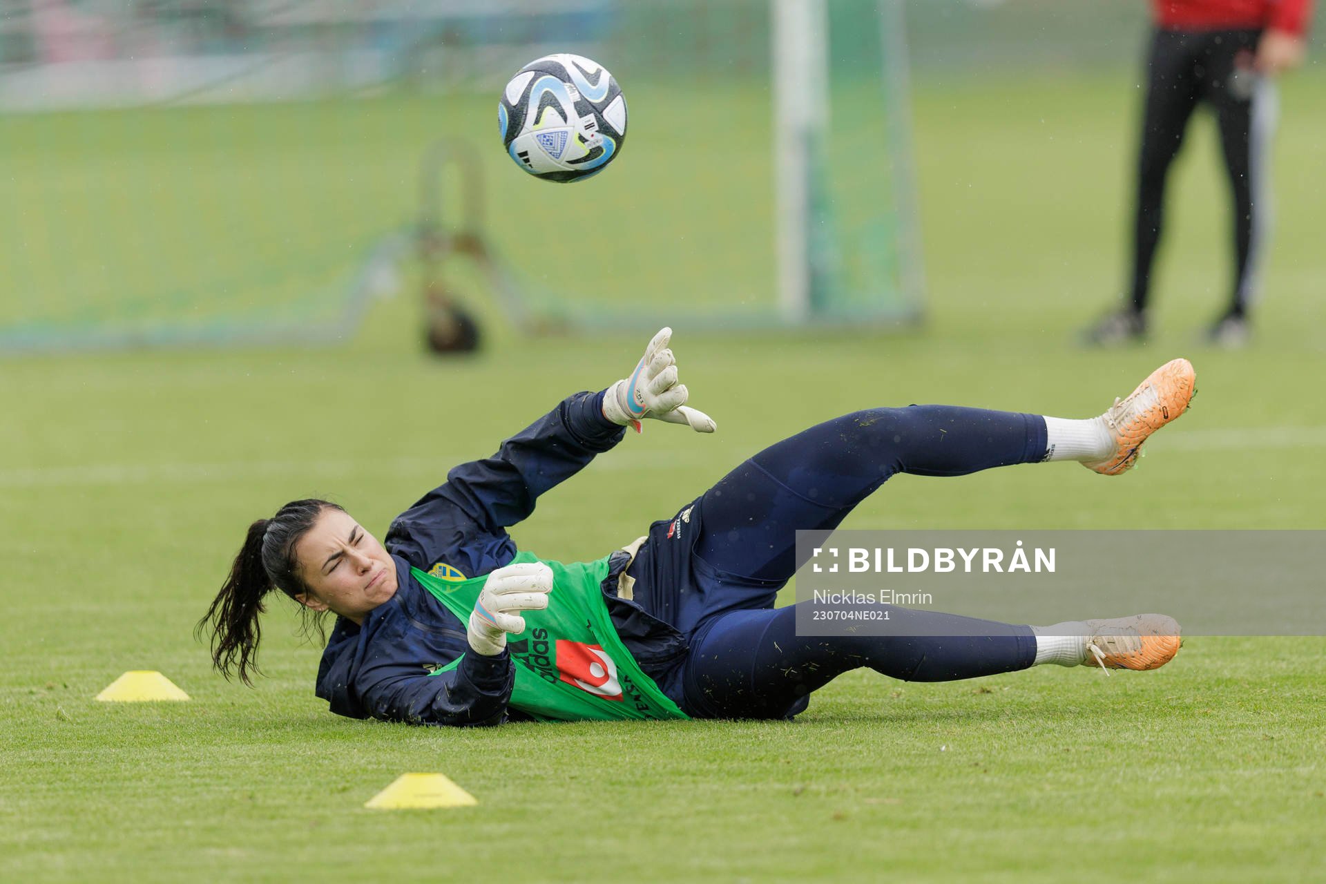 ogoalkeeper Zecira Musovic at a training session with the