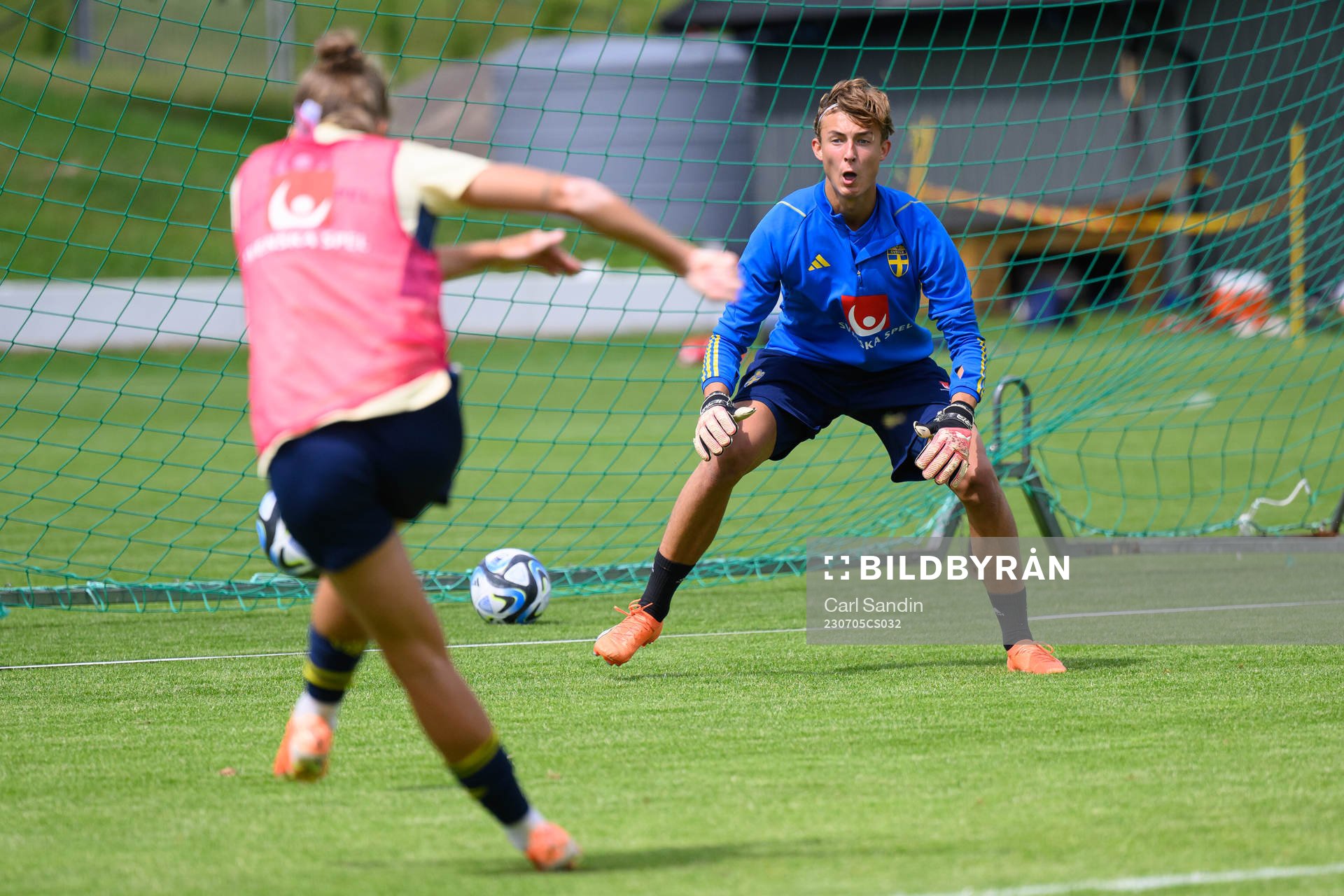 Goalkeeper Oliwer Andersson of BK Häcken's U17 team at a