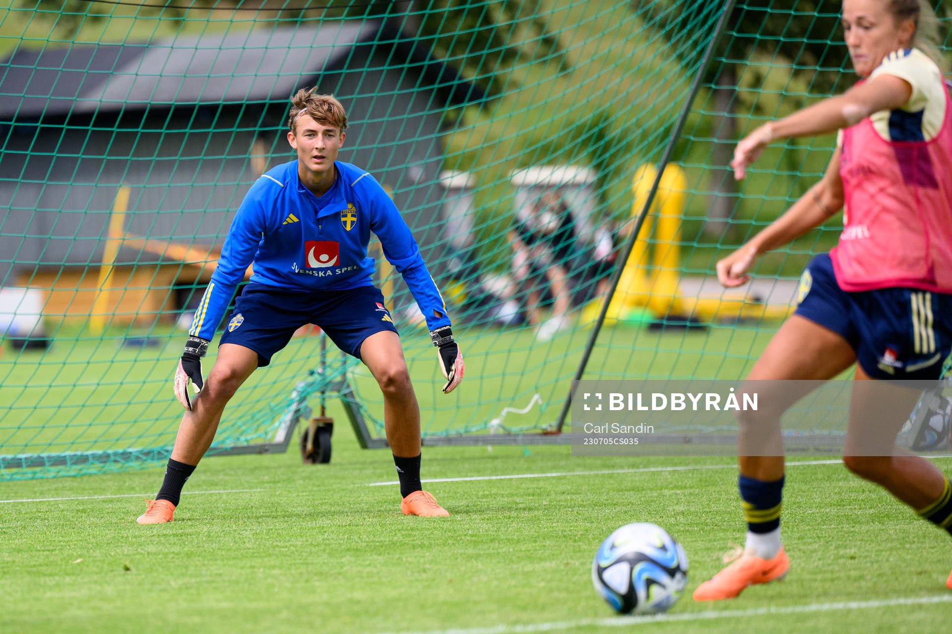 Goalkeeper Oliwer Andersson of BK Häcken's U17 team at a