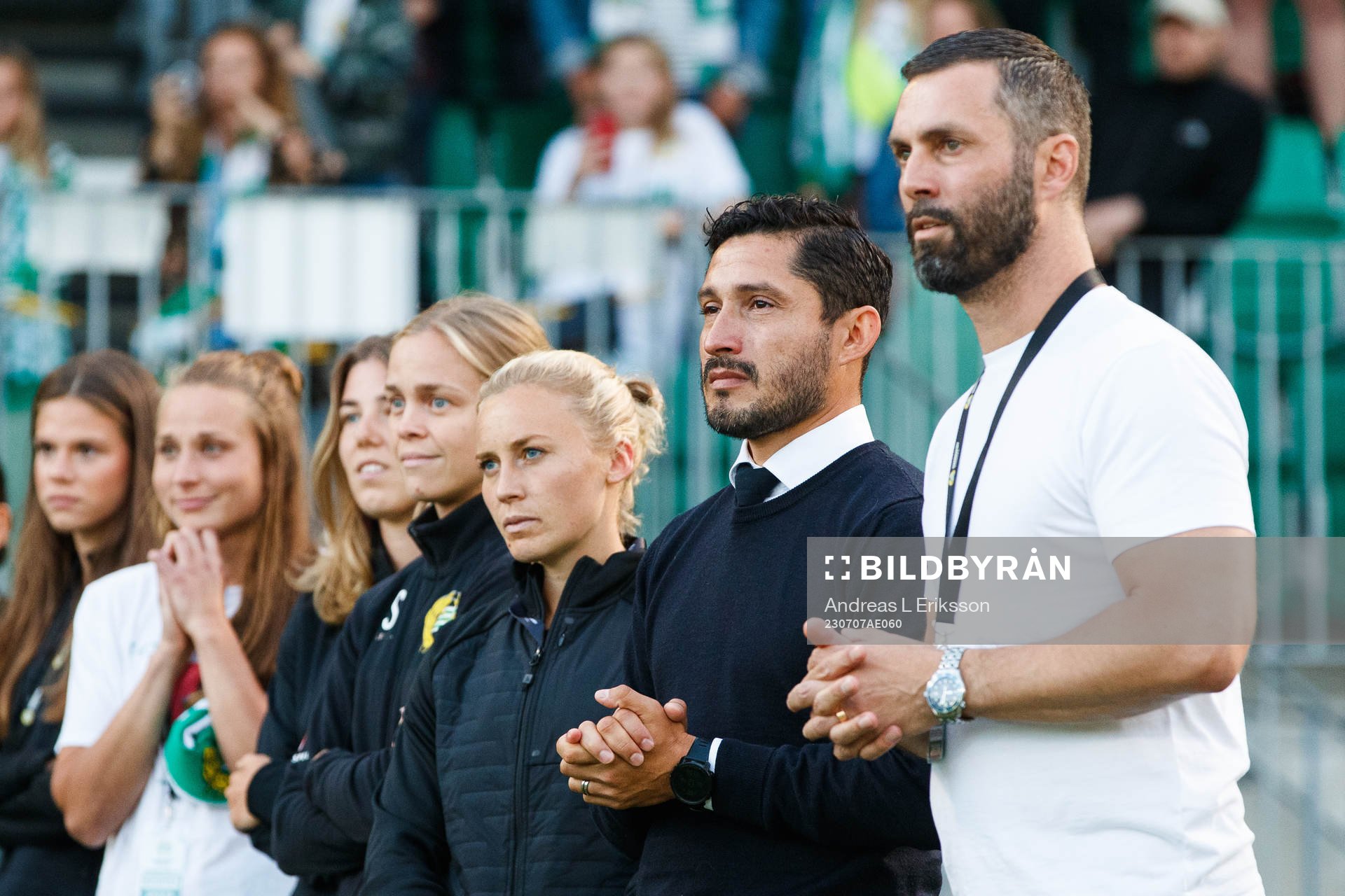 Hammarbys tränare Pablo Pinones-Arce och sportchef Johan