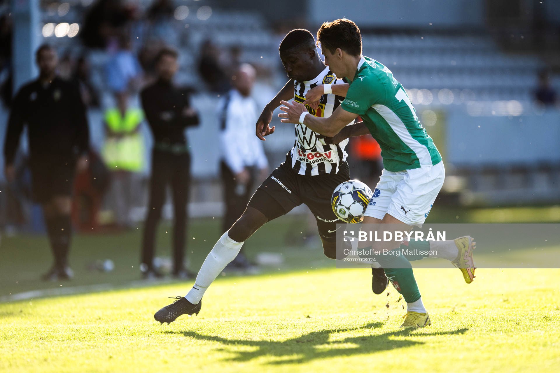 Landskronas Ousmane Diawara och Jönköpings Södras Adam