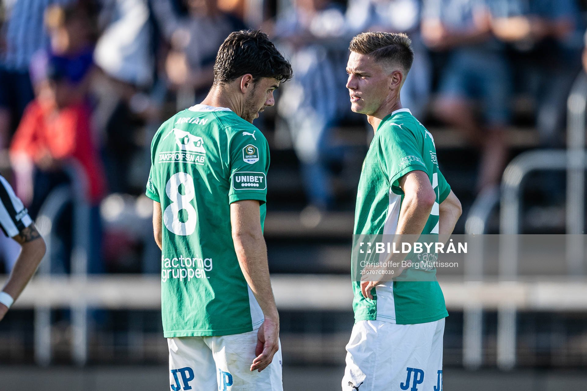 Jönköpings Södras Samuel Adrian och Taylor Silverholt