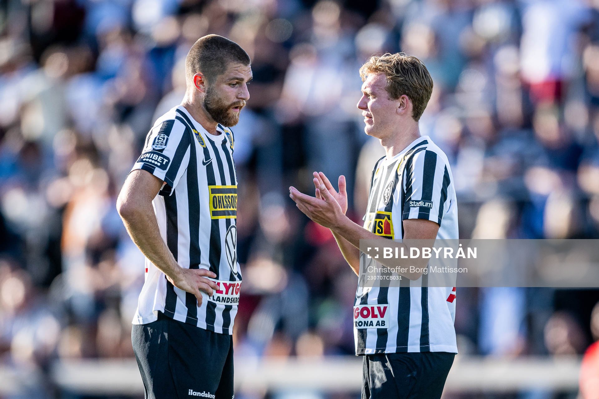 Landskronas Erik Hedenquist och Melker Jonsson deppar