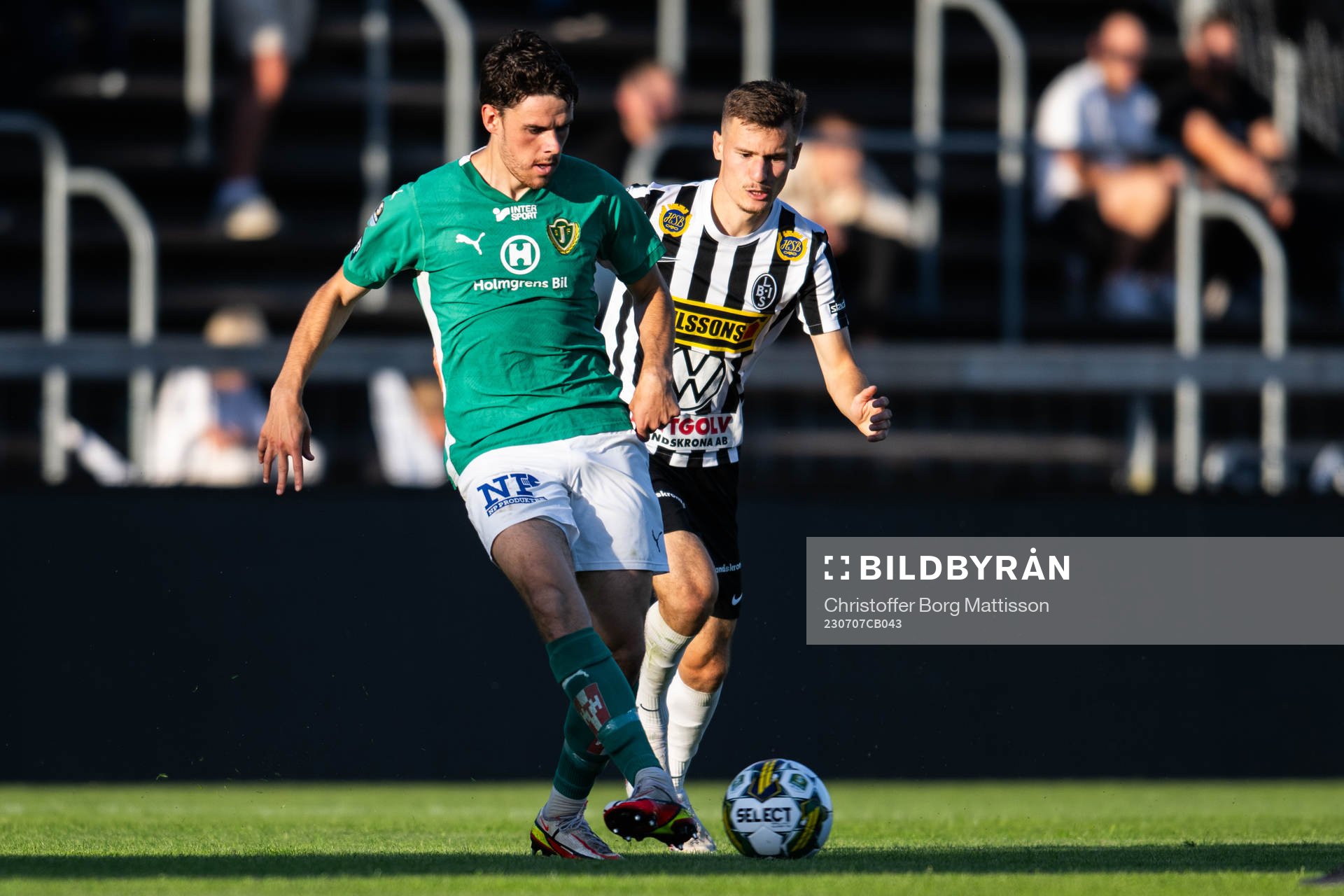 Jönköpings Södras Samuel Adrian och Landskronas Robin