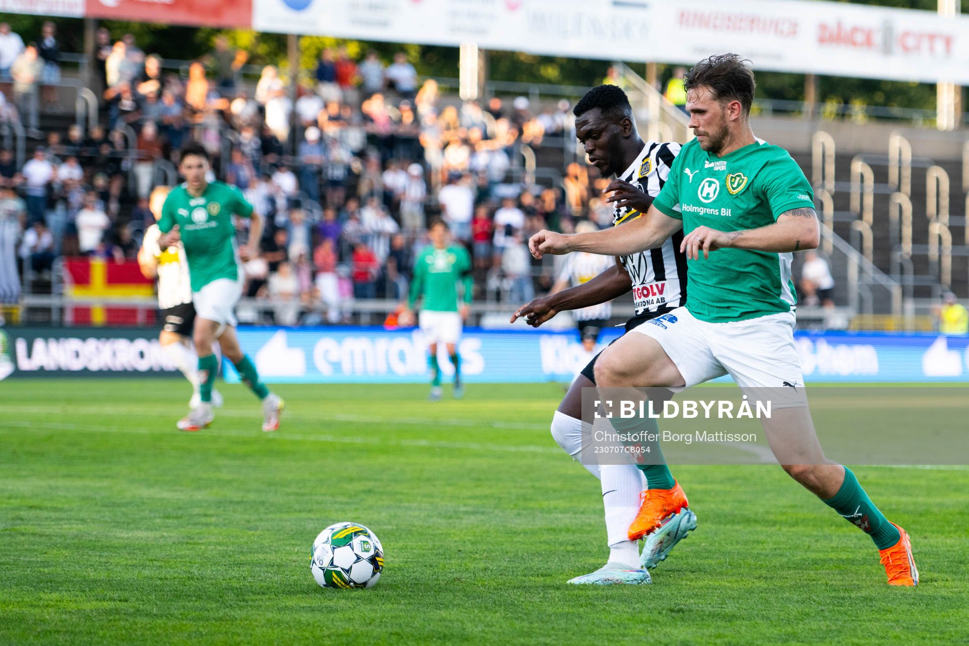 Landskronas Kofi Asare och Jönköpings Södras Jesper Manns