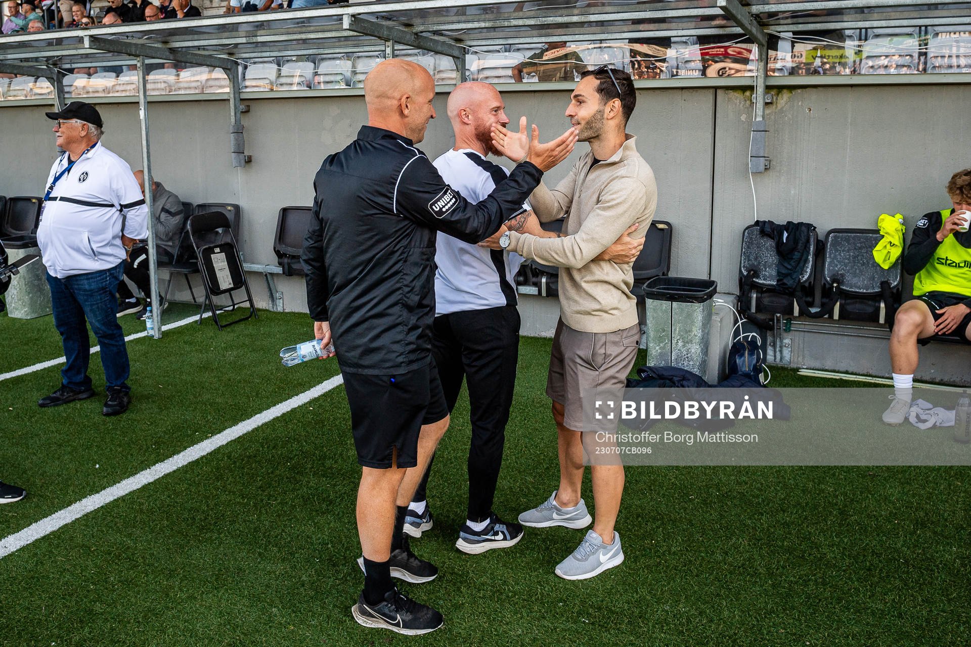 Landskronas Alexander Tkacz och tränare Billy Magnusson