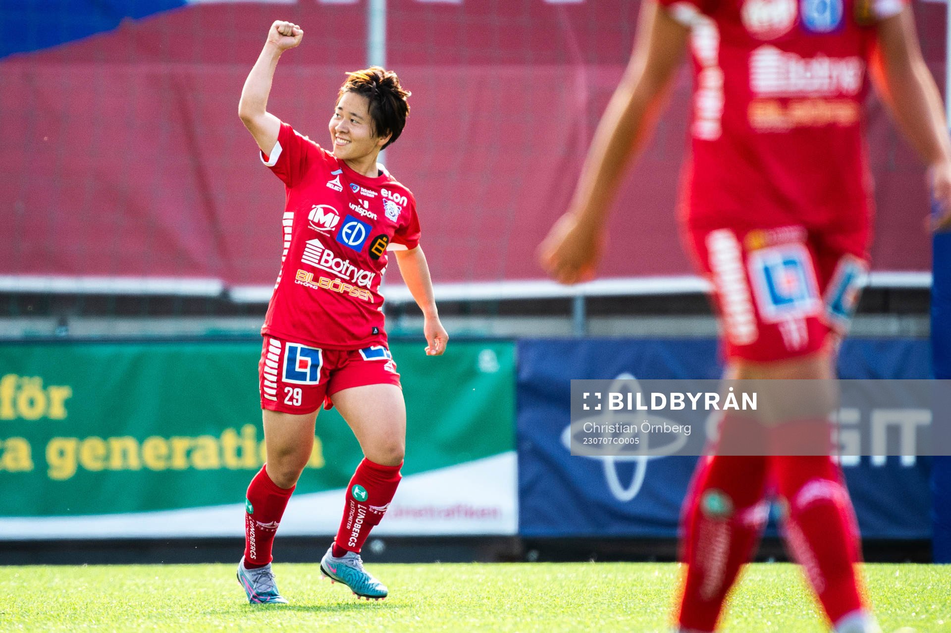 Linköpings Yuka Momiki jublar