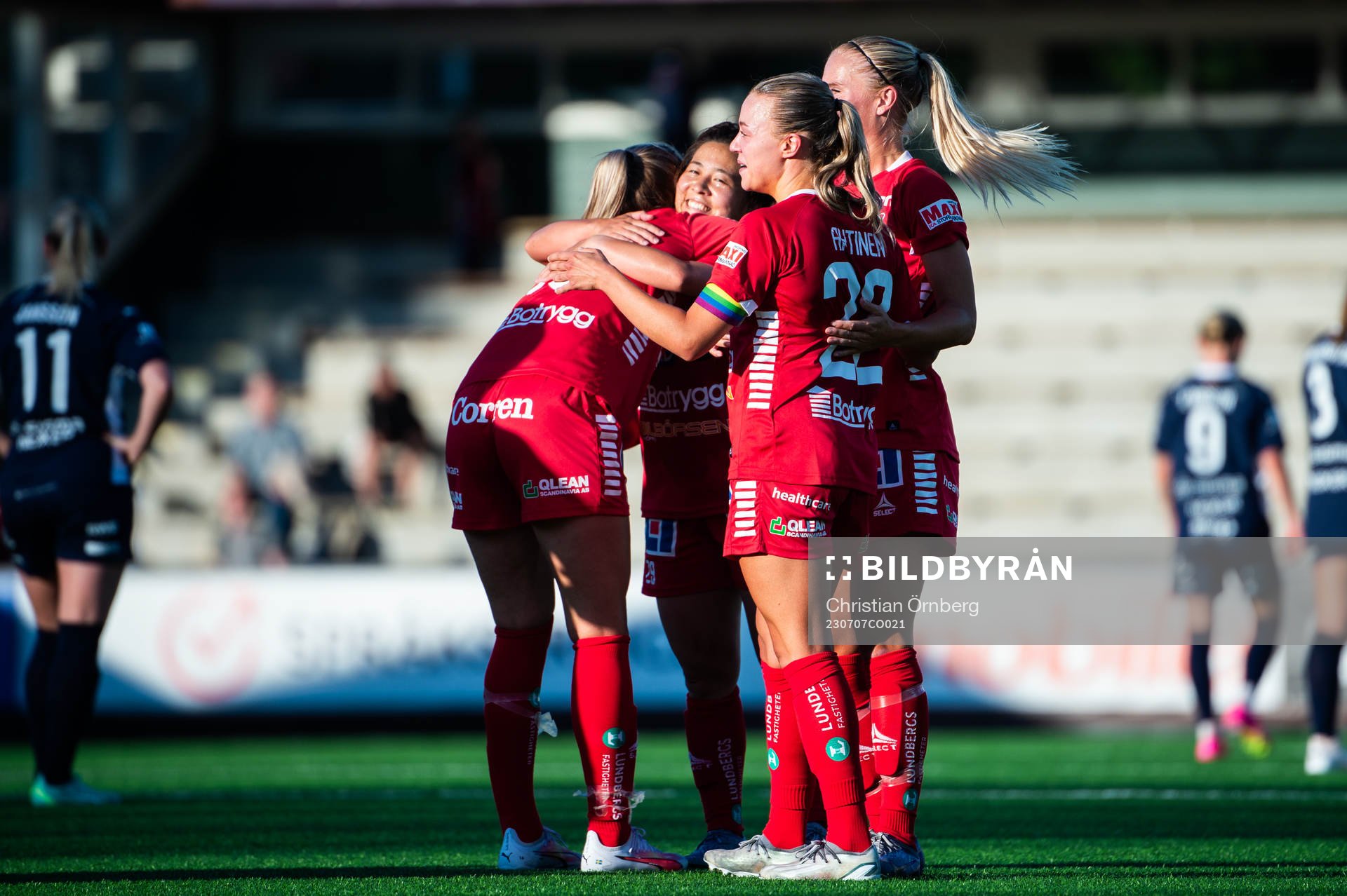 Linköpings spelare jublar