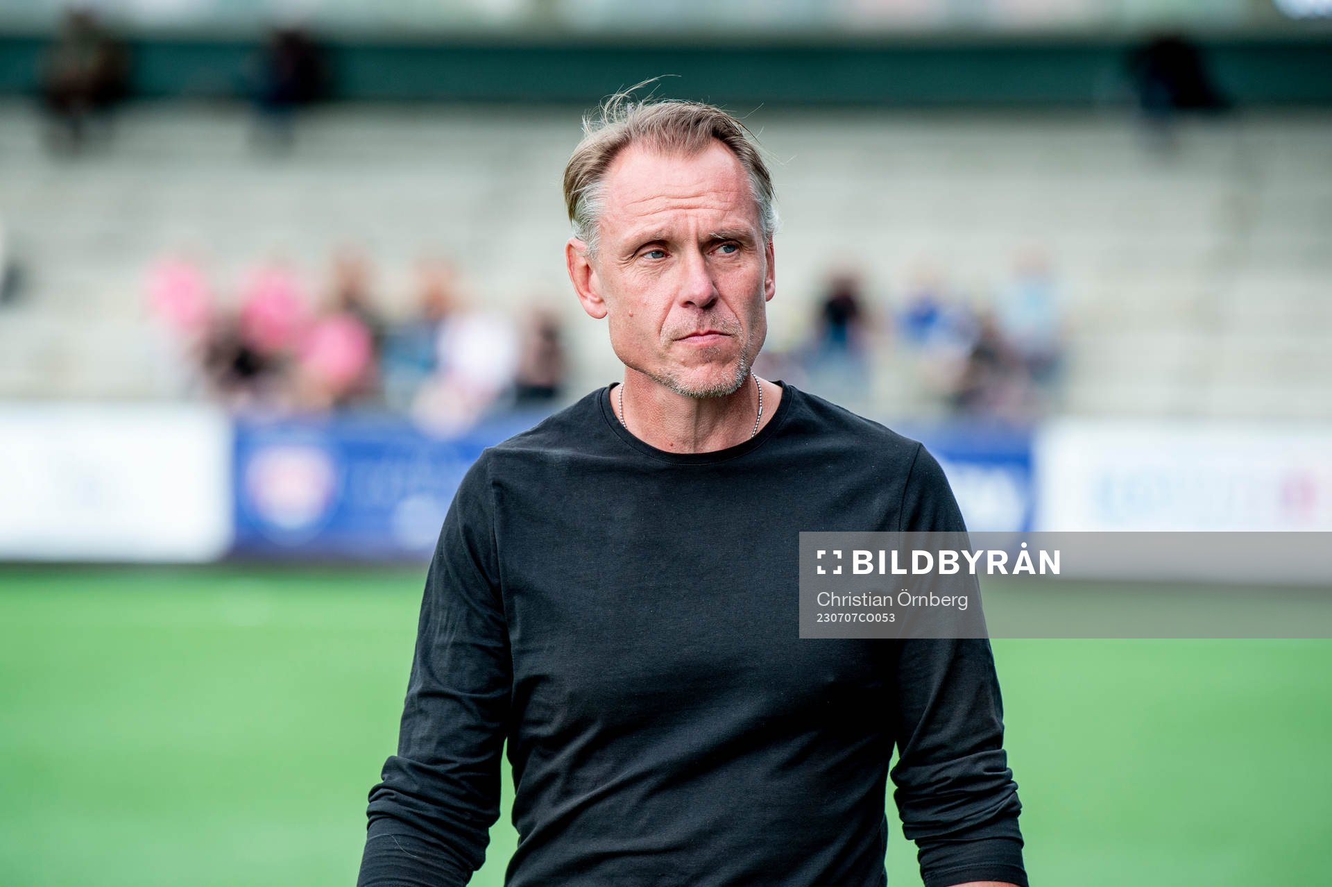 Linköpings tränare Andree Jeglertz innan fotbollsmatchen