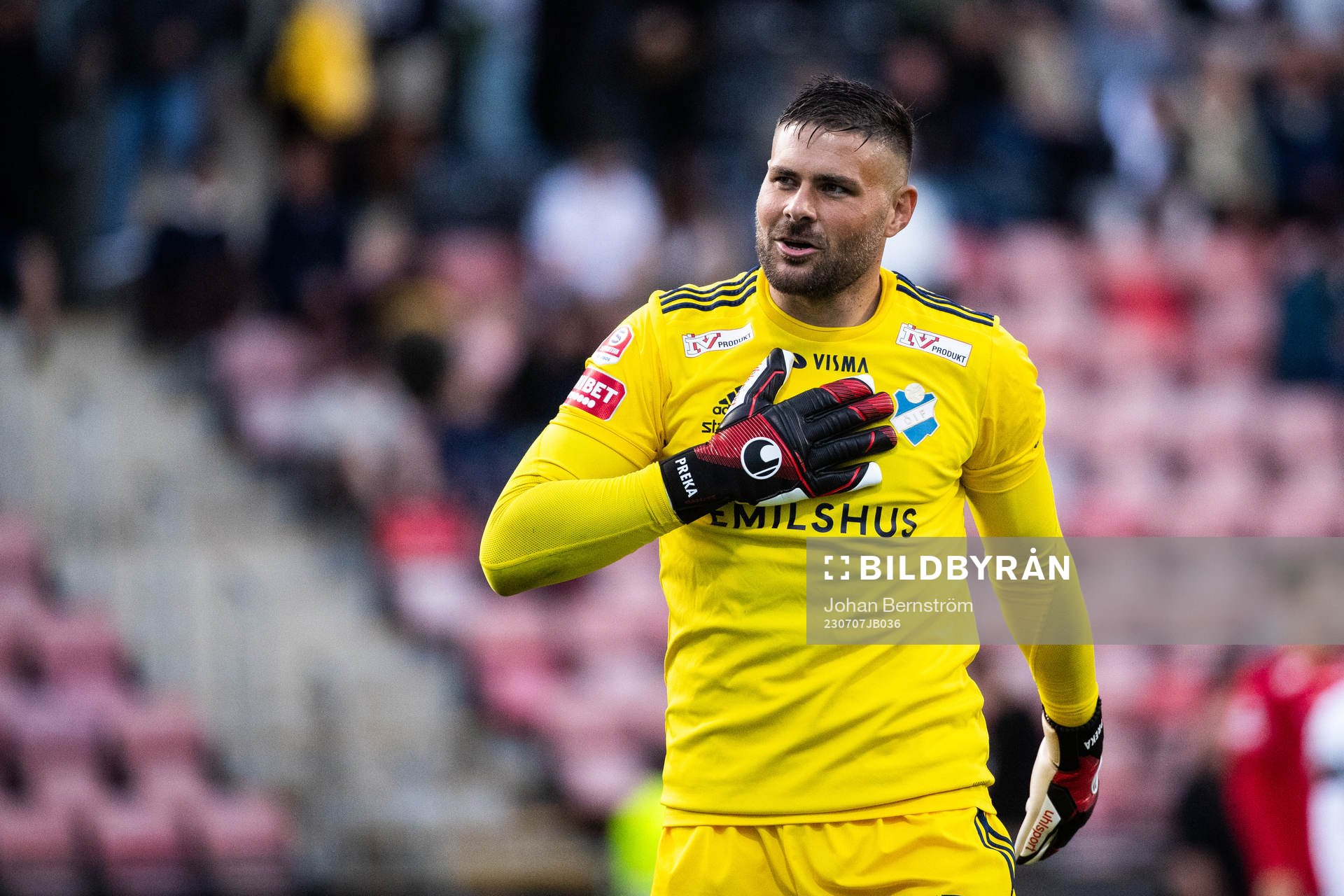 Östers målvakt Miloje Prekovic