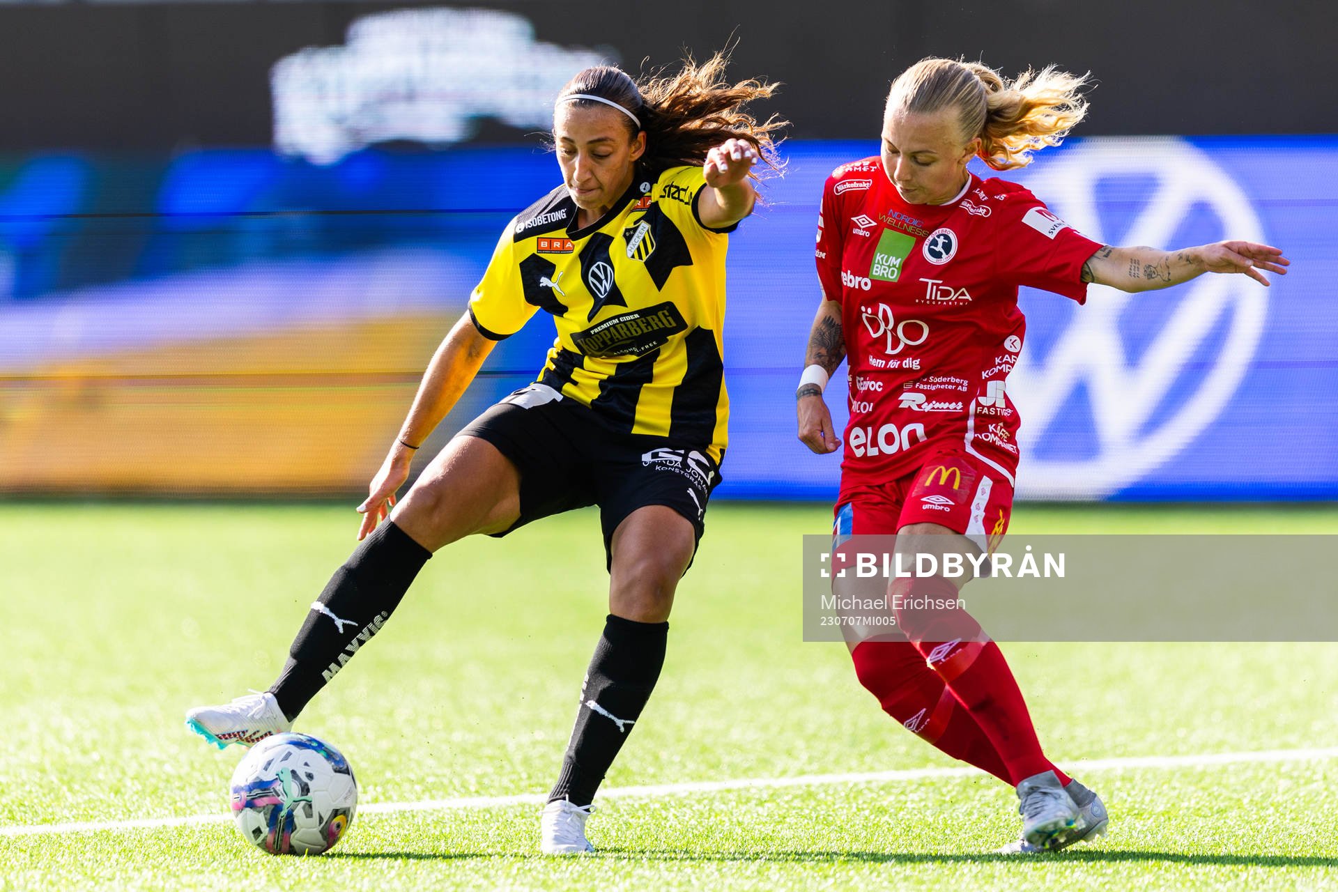 Häckens Rusul Rosa Kafaji och Örebros Nathalie Hoff