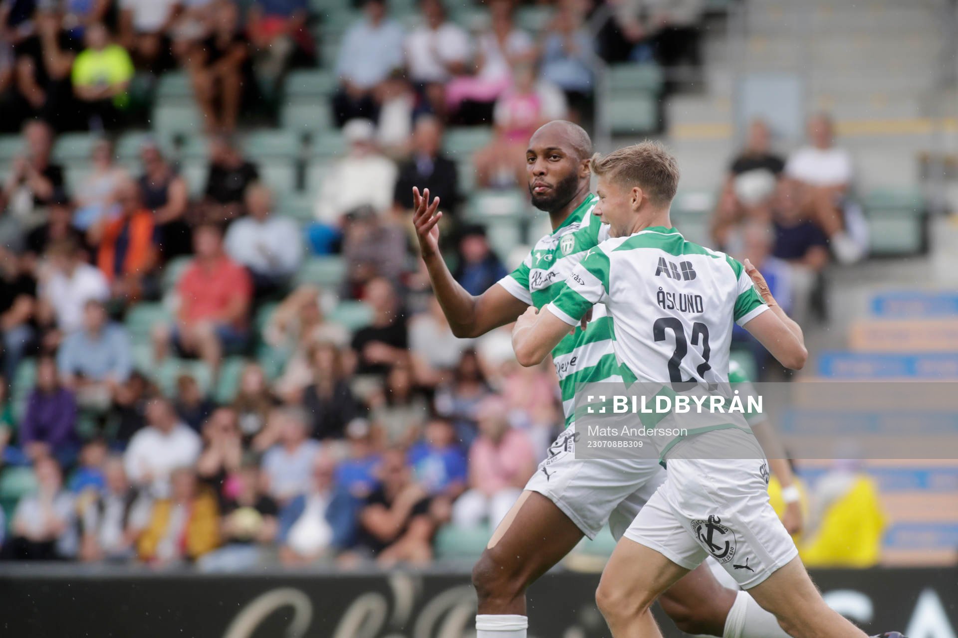 Västerås SKs Jabir Abdihakim Ali jublar