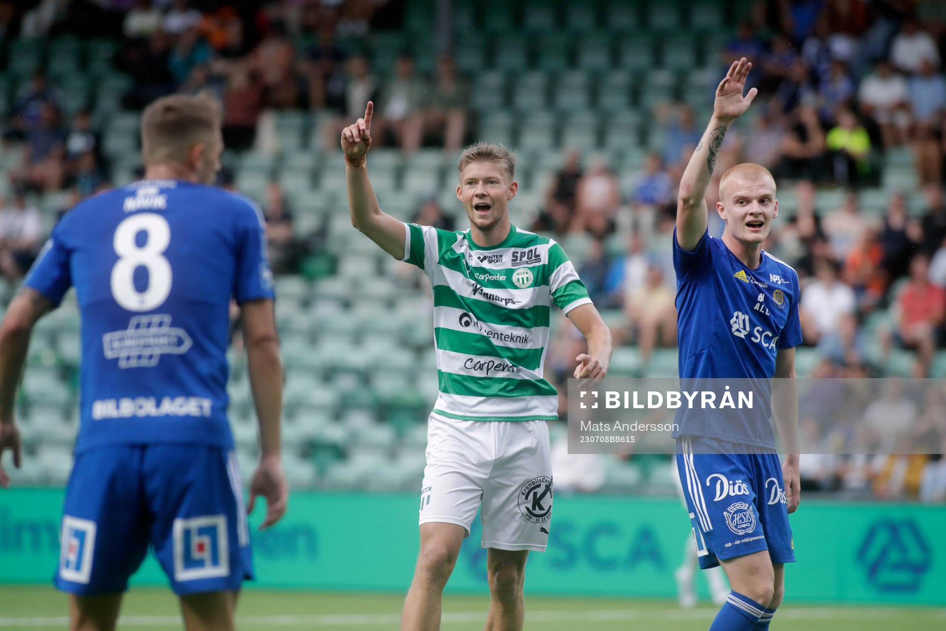 Västerås SKs Patric Åslund och GIF Sundsvalls Lucas